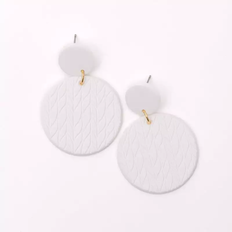 Falling Petals Earrings in Cream