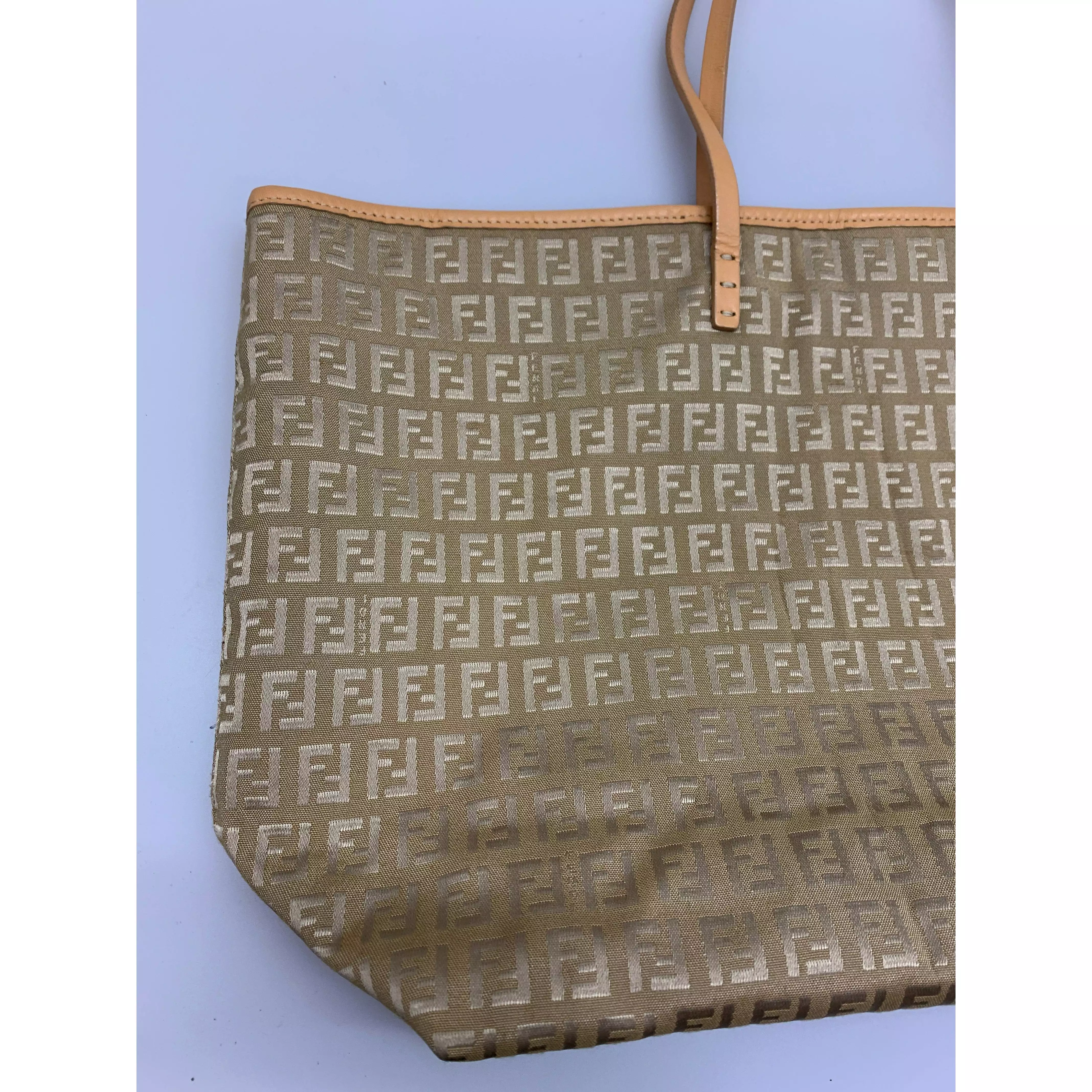 #FENDI/Tote Bag/BEG/Canvas/All Over Print