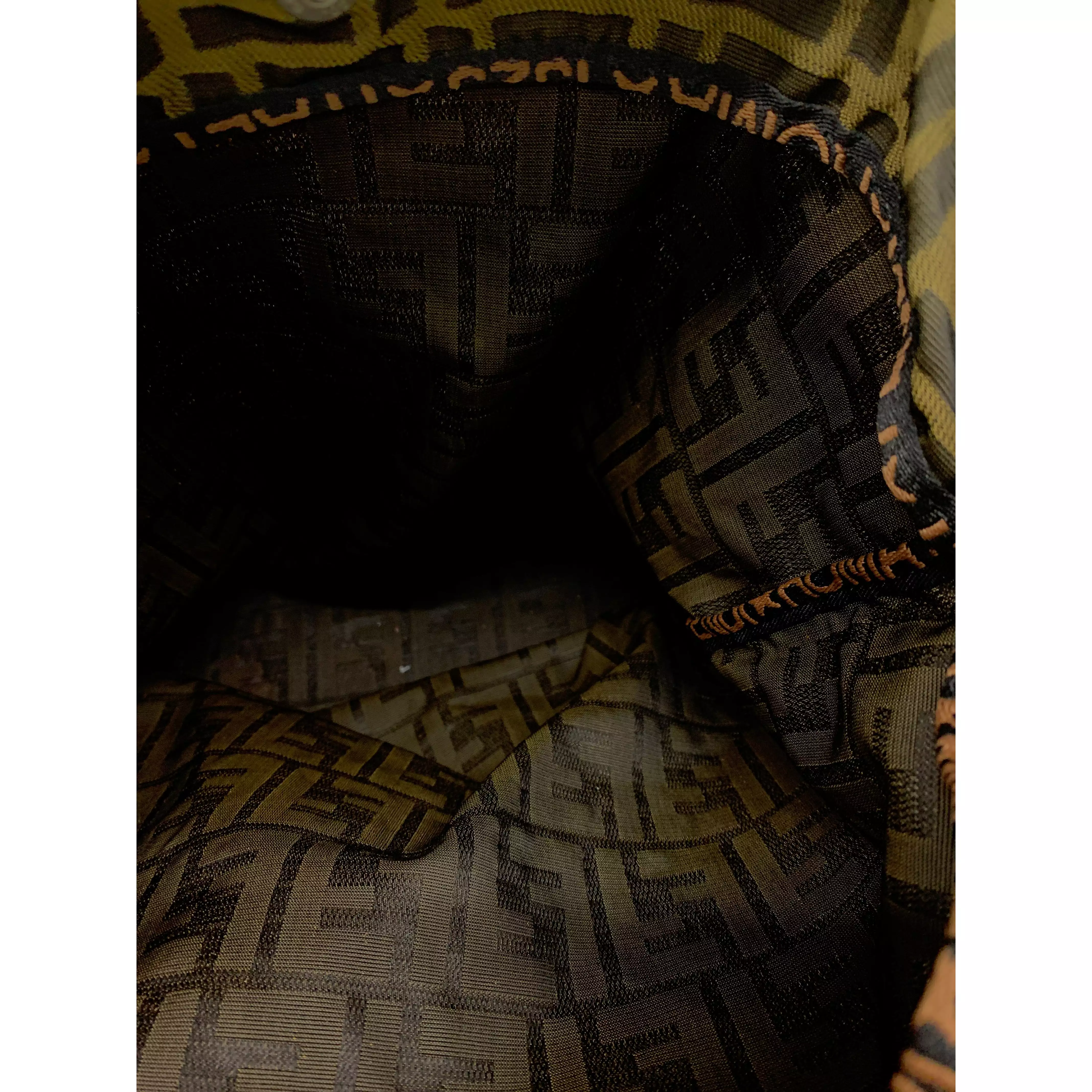 #FENDI/Tote Bag/BRW/Canvas/All Over Print