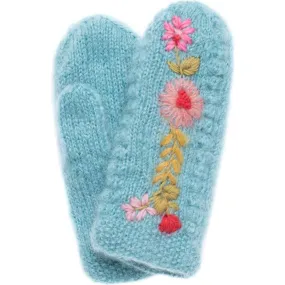 French Knot Women's Adeline Mitten, Turquoise