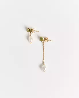 Gemma Drops in 14K Gold Plated/Peridot