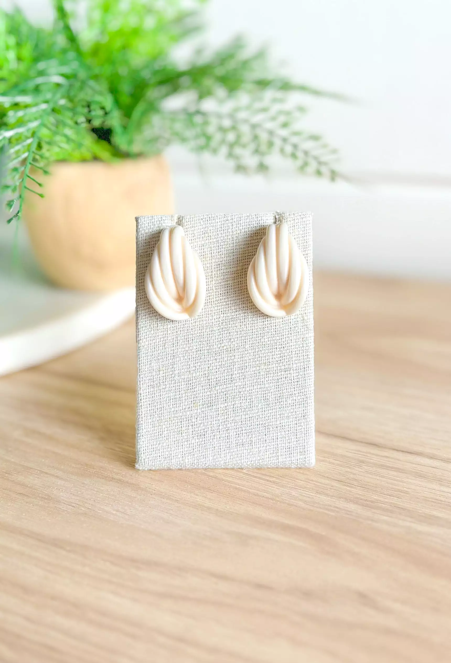 Give Or Take Earrings in Ivory