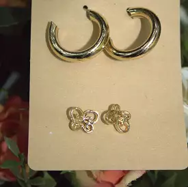 Gold earring  set