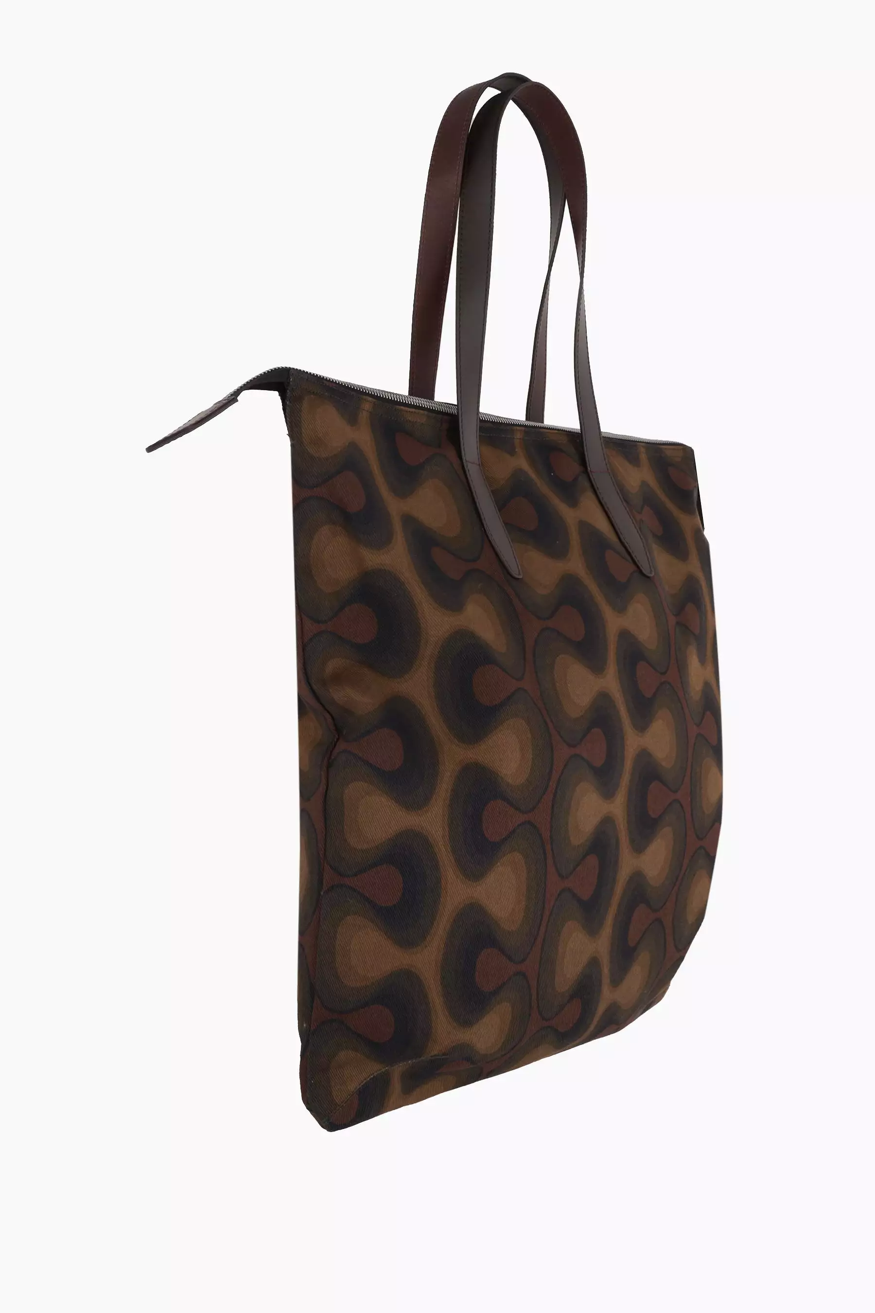 graphic print canvas tote bag