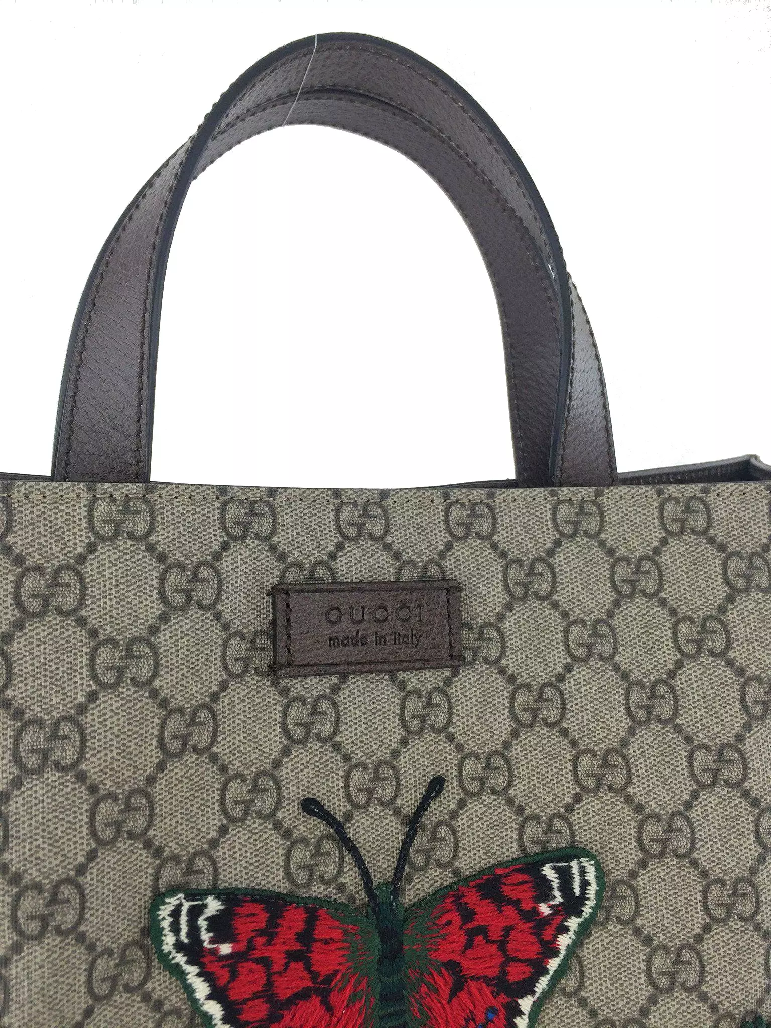 Gucci Floral Embroidered Soft GG Supreme Tote NEW