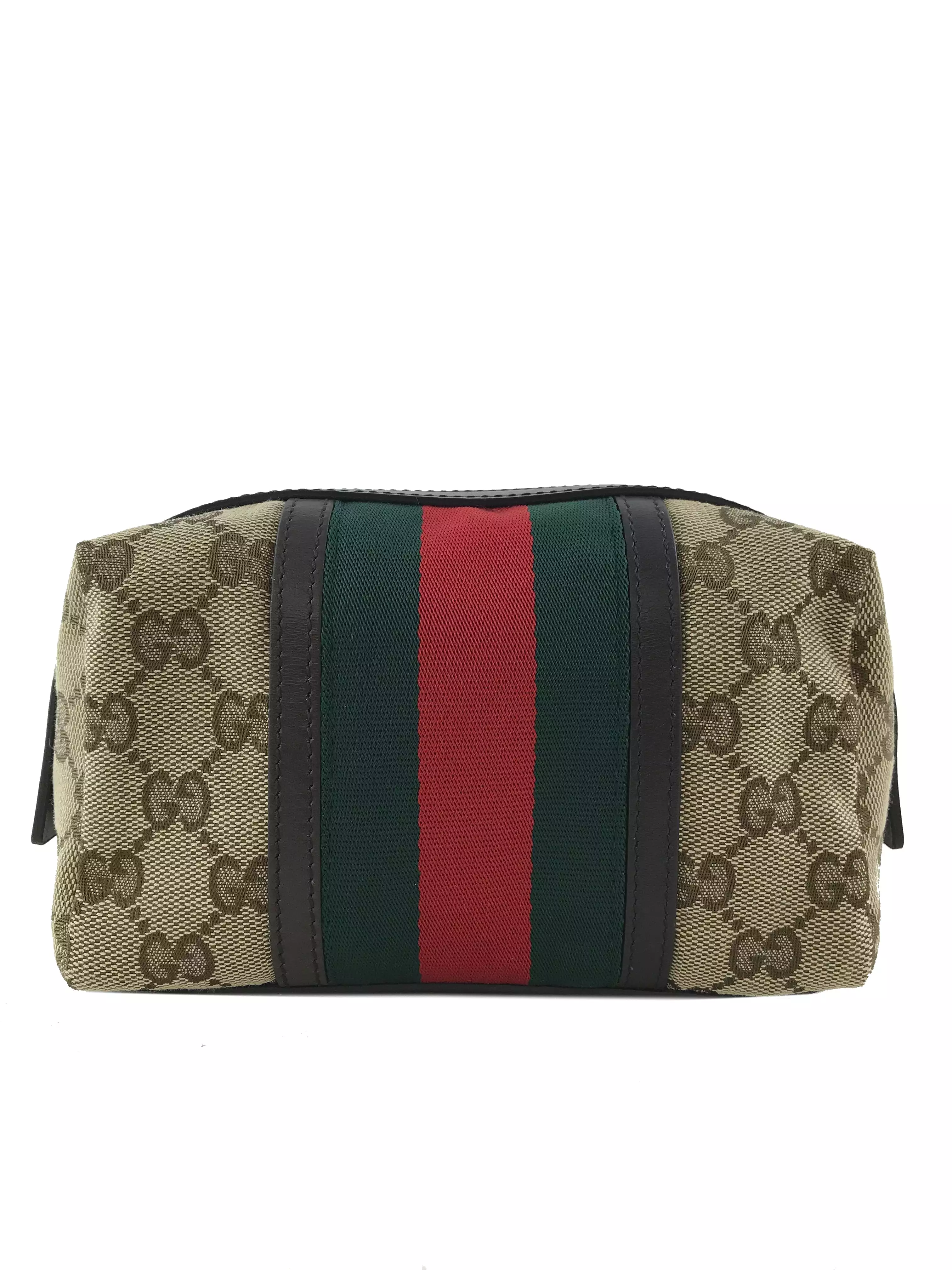 Gucci GG Canvas Web Cosmetic Bag NEW