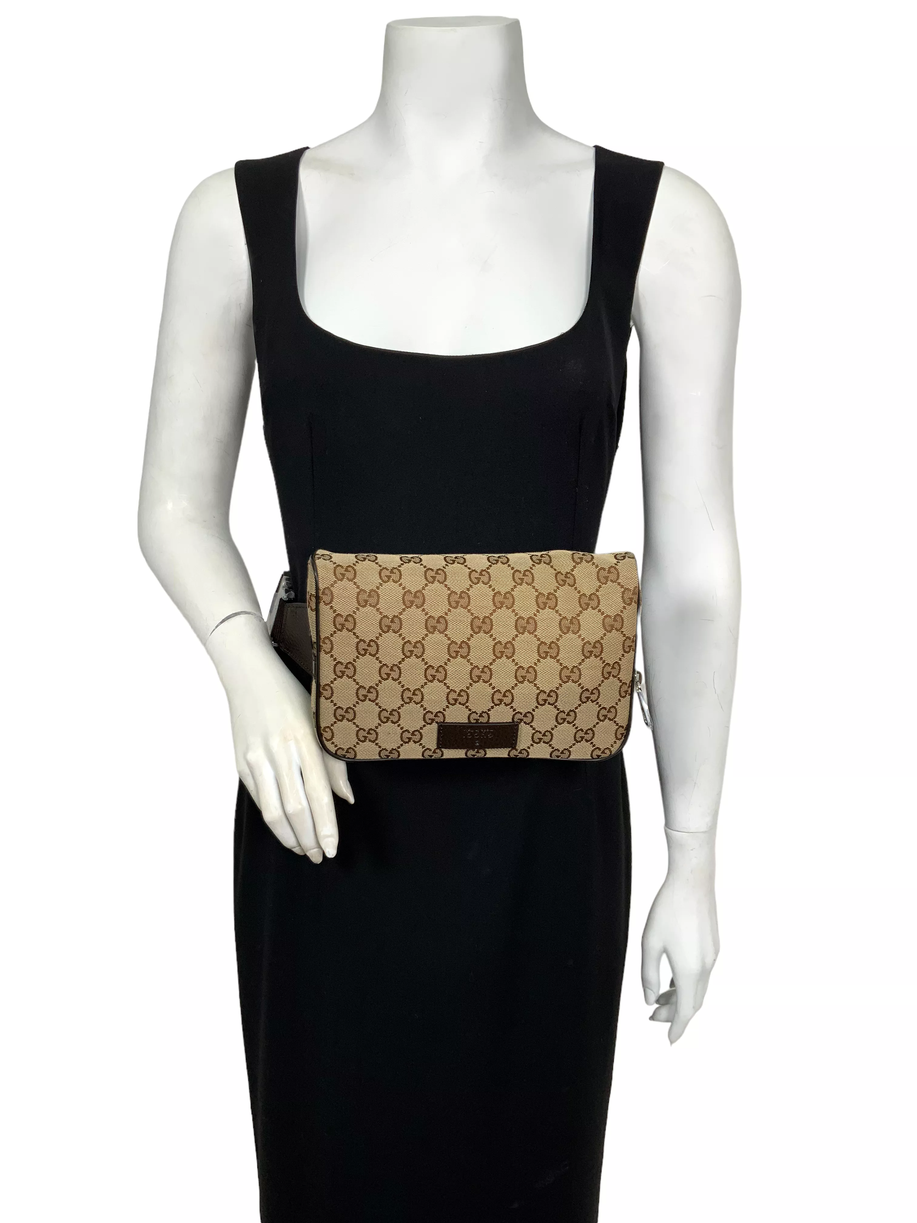 Gucci GG Monogram Canvas Belt Bag NEW