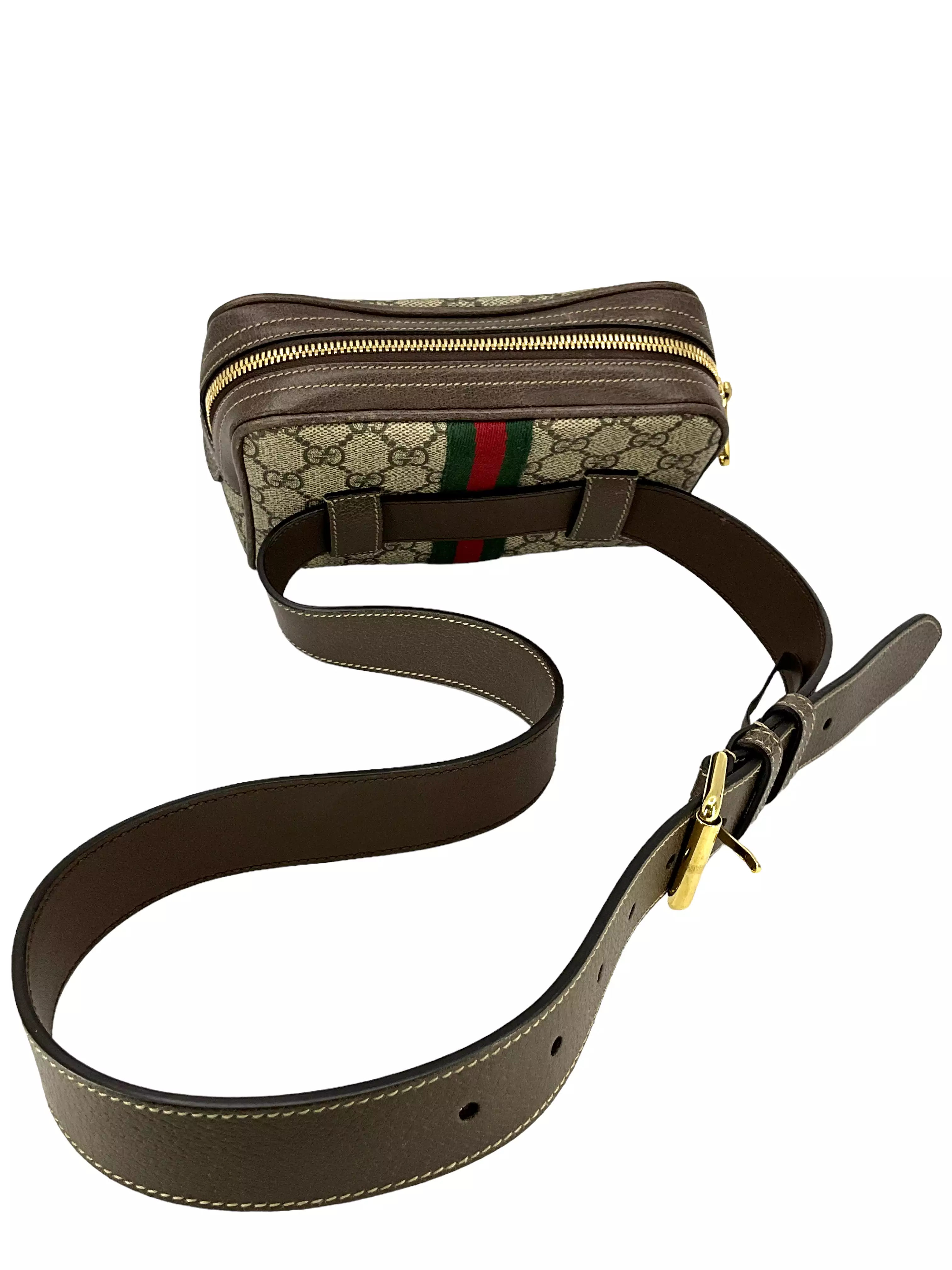 GUCCI GG Supreme Canvas Small Ophidia Belt Bag Size 95