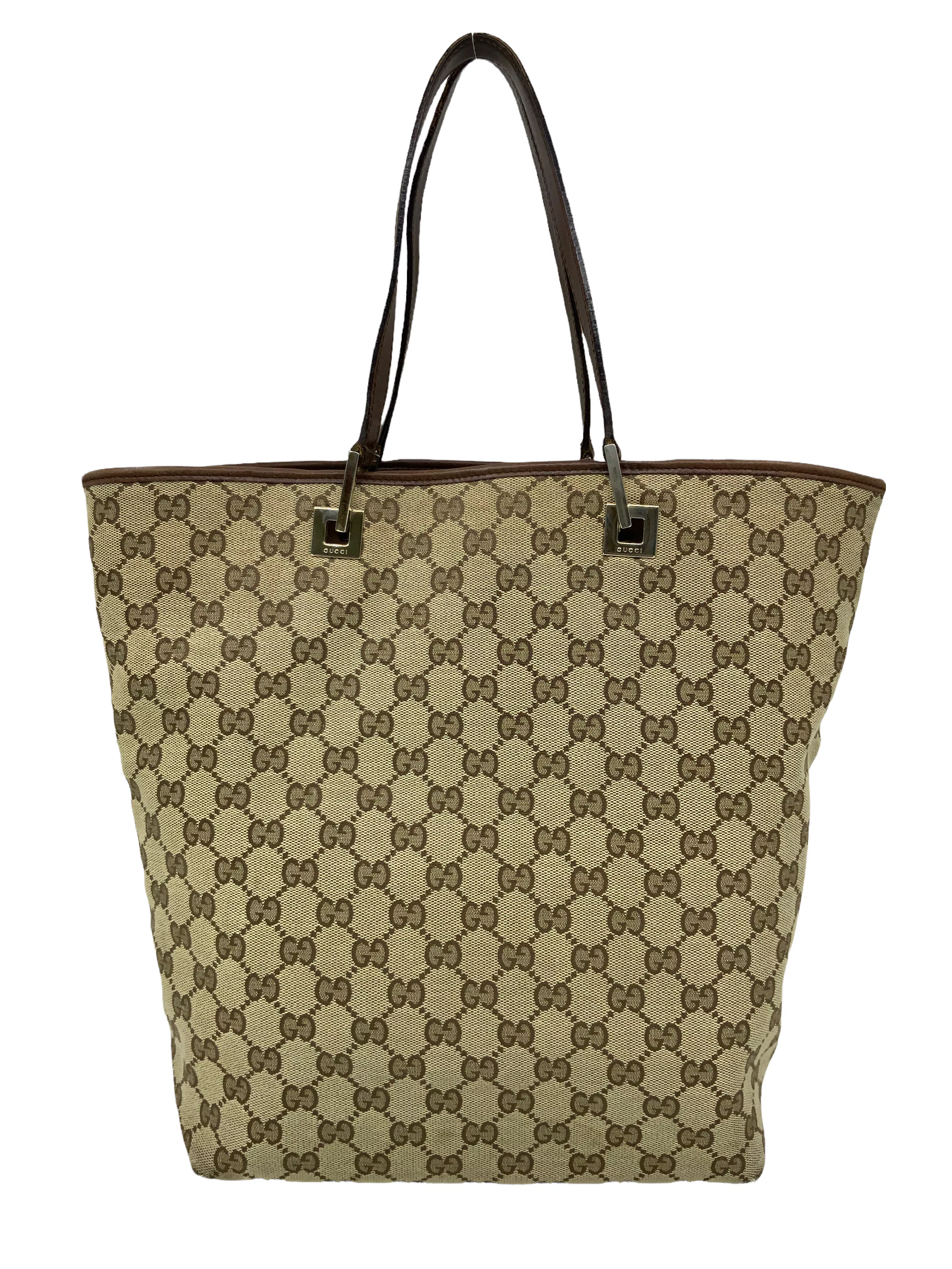 Gucci Vintage Monogram Canvas Tote Bag