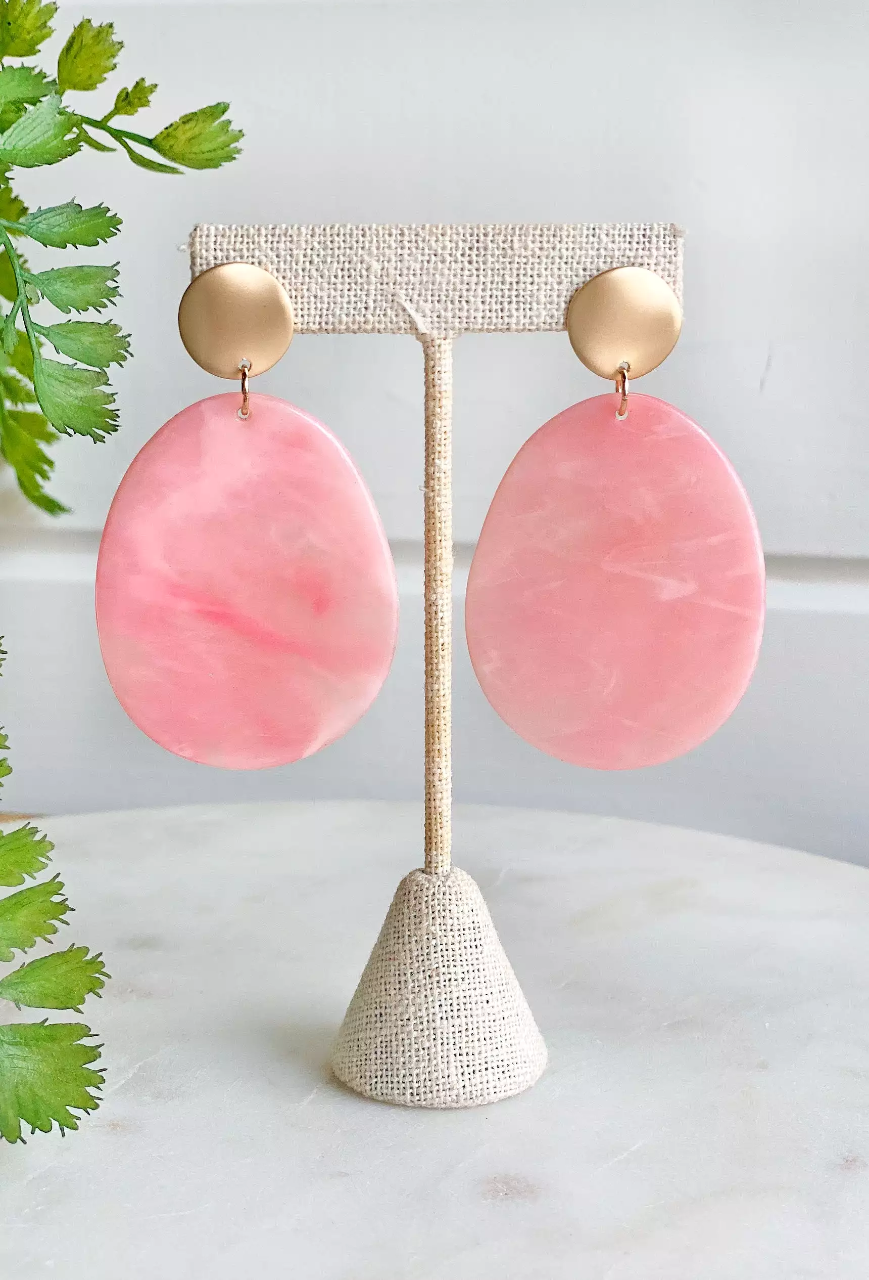 Hawaiian Brunch Earrings in Pink