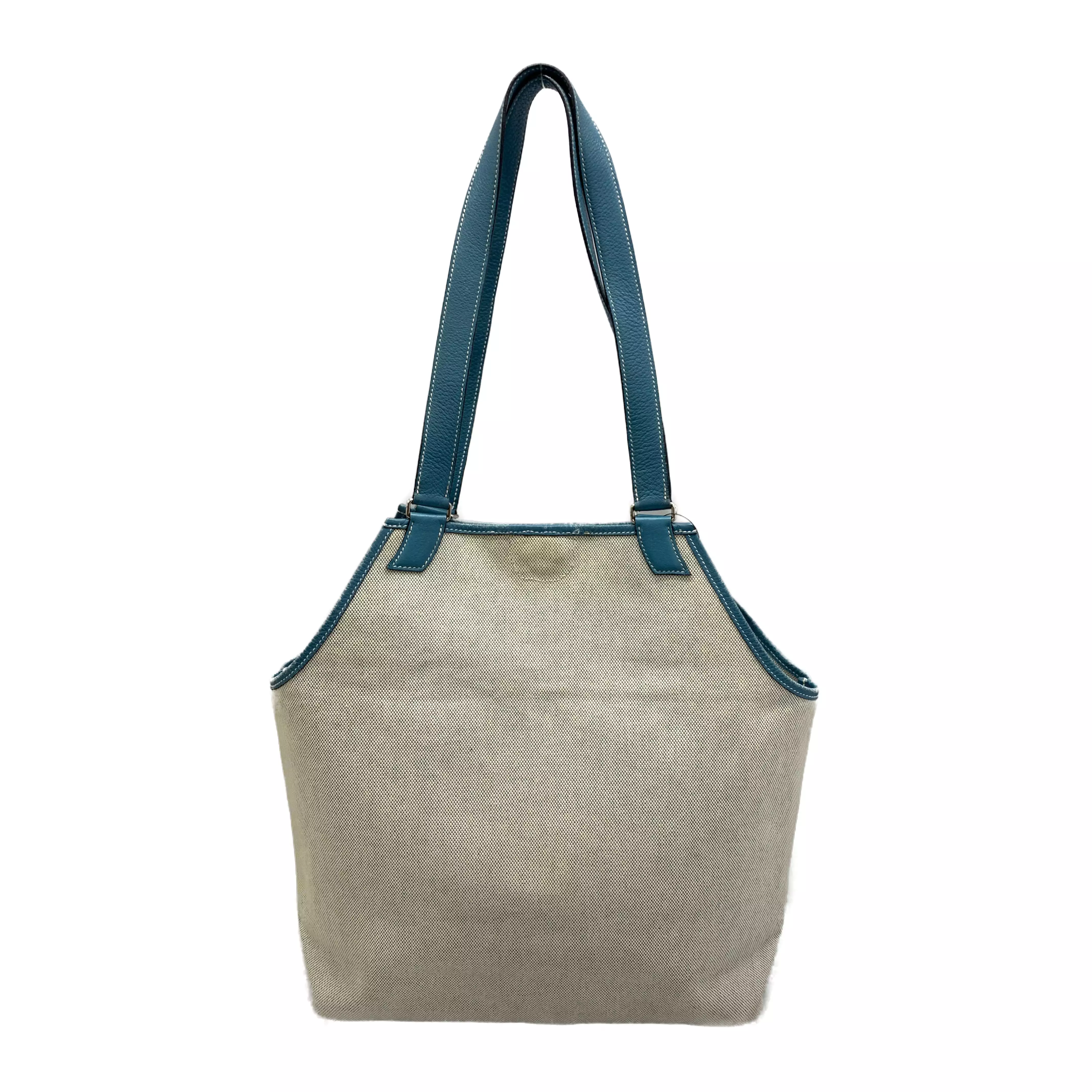 #HERMES/Tote Bag/BLU/Canvas