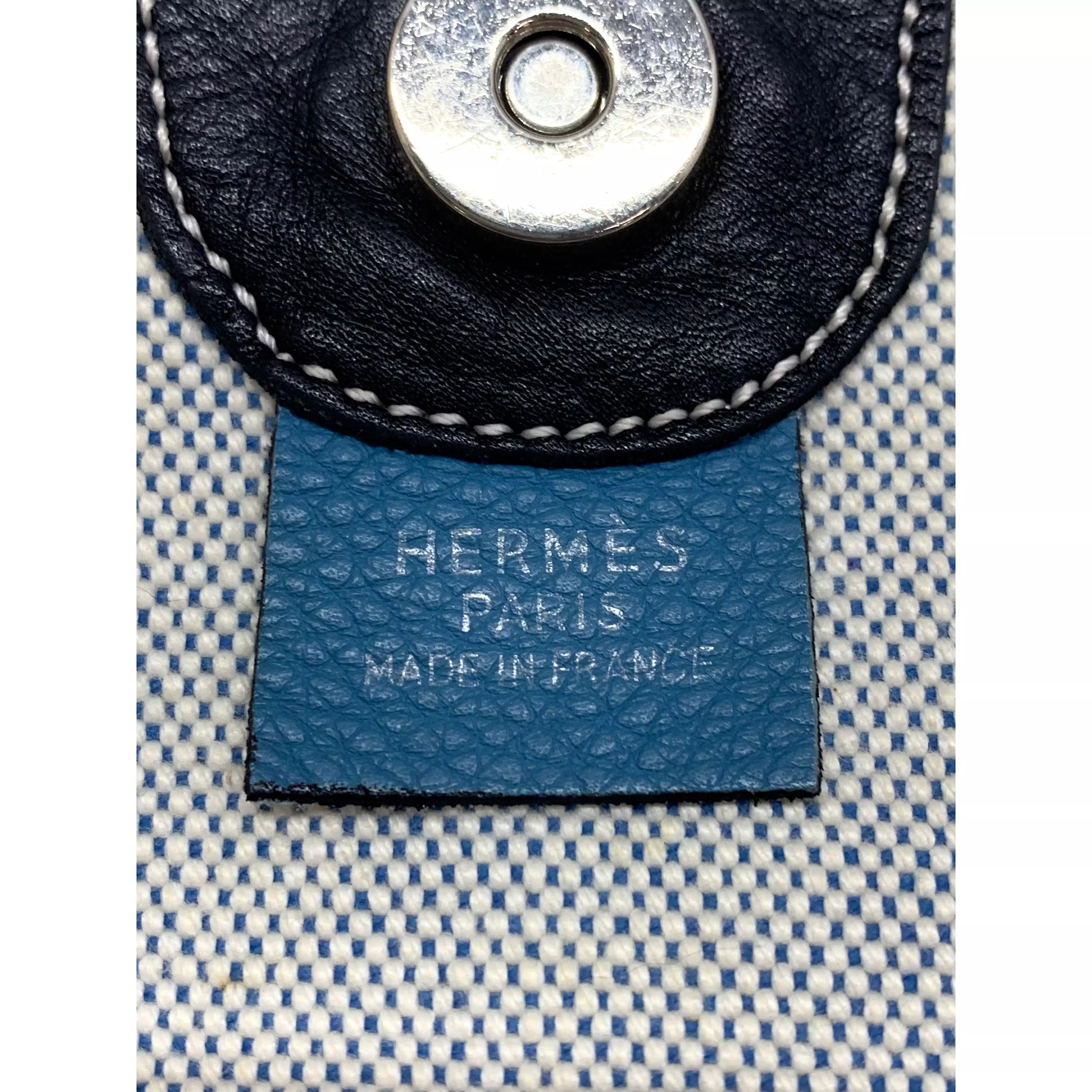 #HERMES/Tote Bag/BLU/Canvas