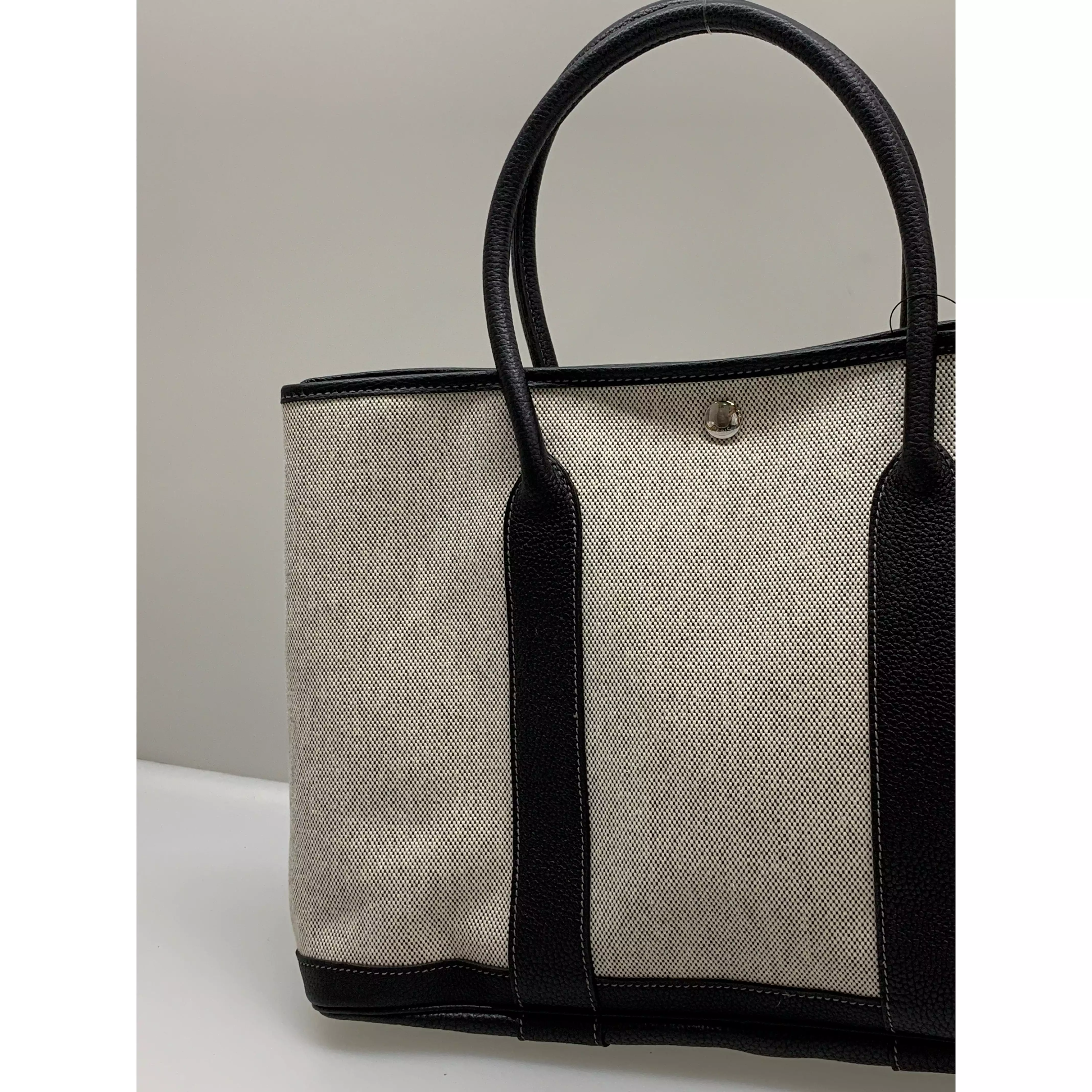 #HERMES/Tote Bag/Canvas/Plain