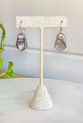 Jayda Drop Earrings in Gray