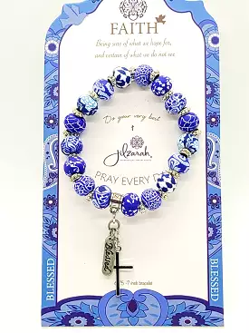 Jilzarah Royal Blue Charm Bracelet