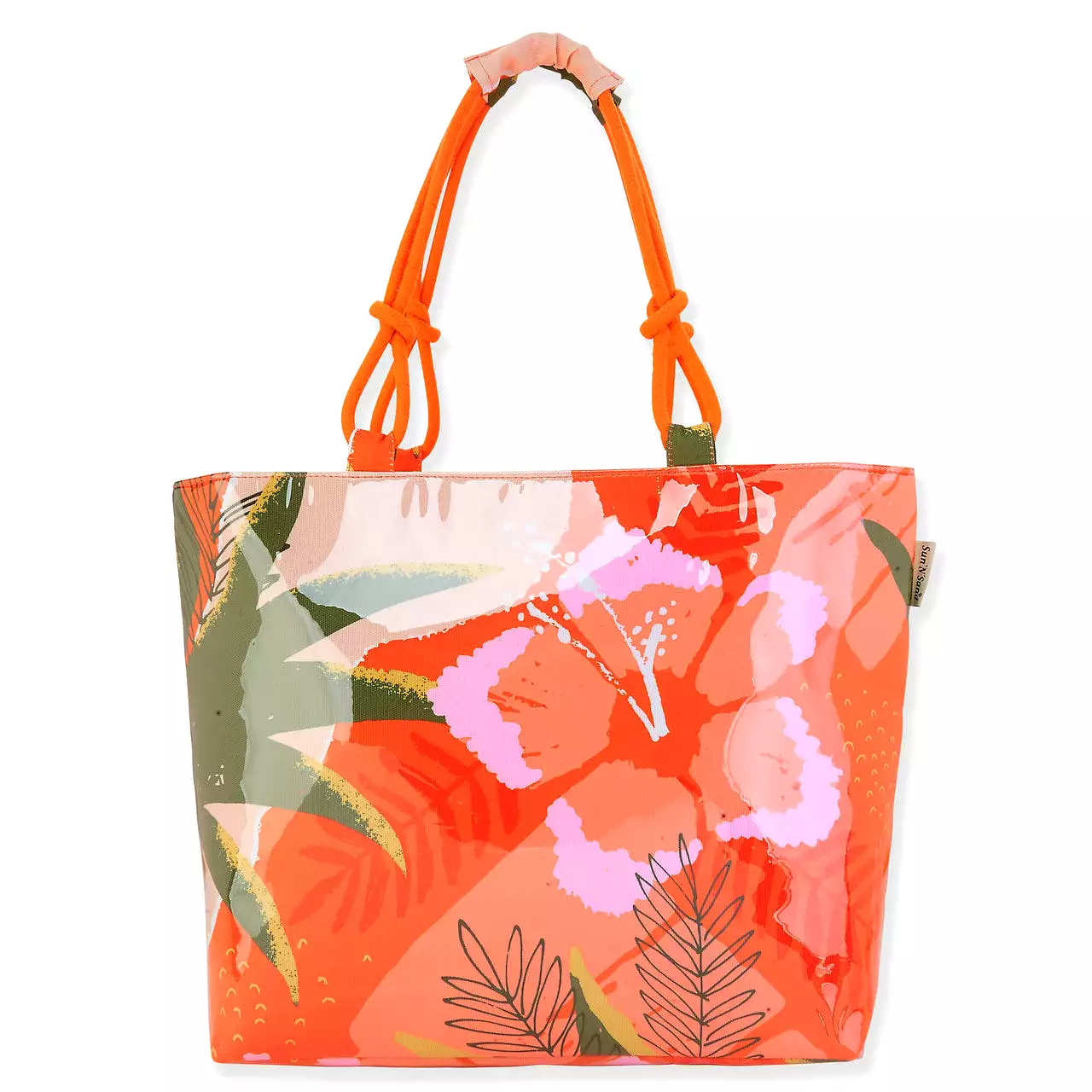 Julianna Canvas Tote in Orange