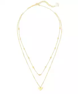 Kendra Scott Ari Heart Multi Strand Necklace - Gold