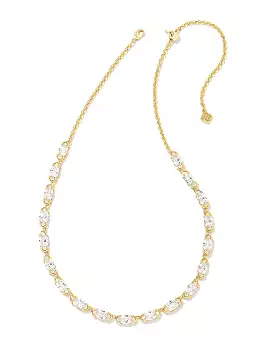 Kendra Scott Genevieve Strand Necklace in White Crystal