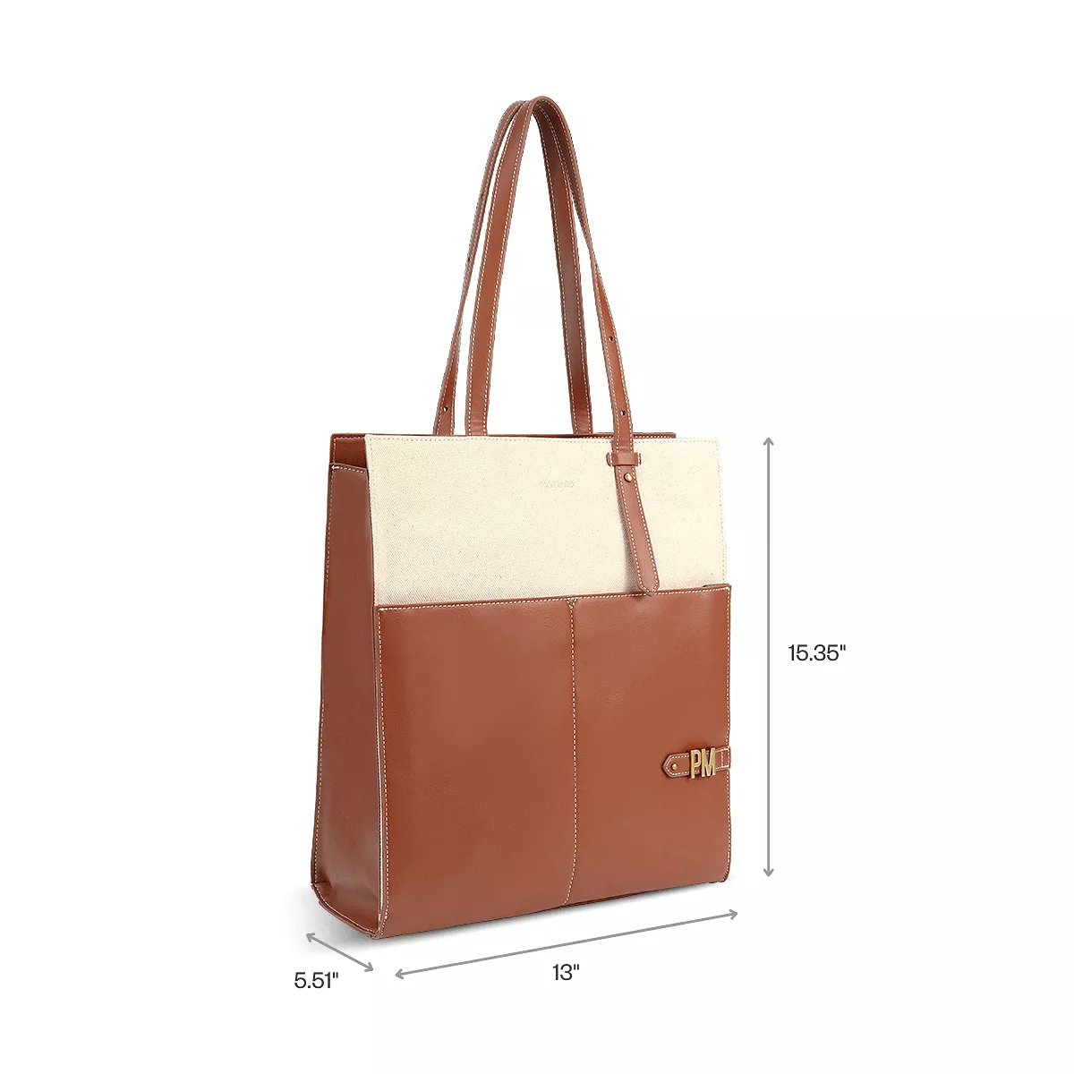 Lana Vegan Leather & Canvas Carryall Tote | Multiple Colours