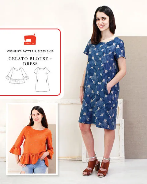 LIESL + CO  Gelato Blouse + Dress Sewing Pattern