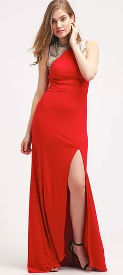 Lipstick Red Gown