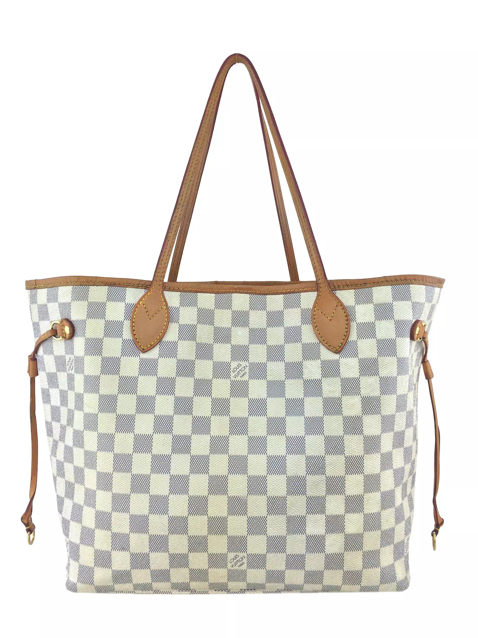 Louis Vuitton Damier Azur Neverfull MM Tote Bag