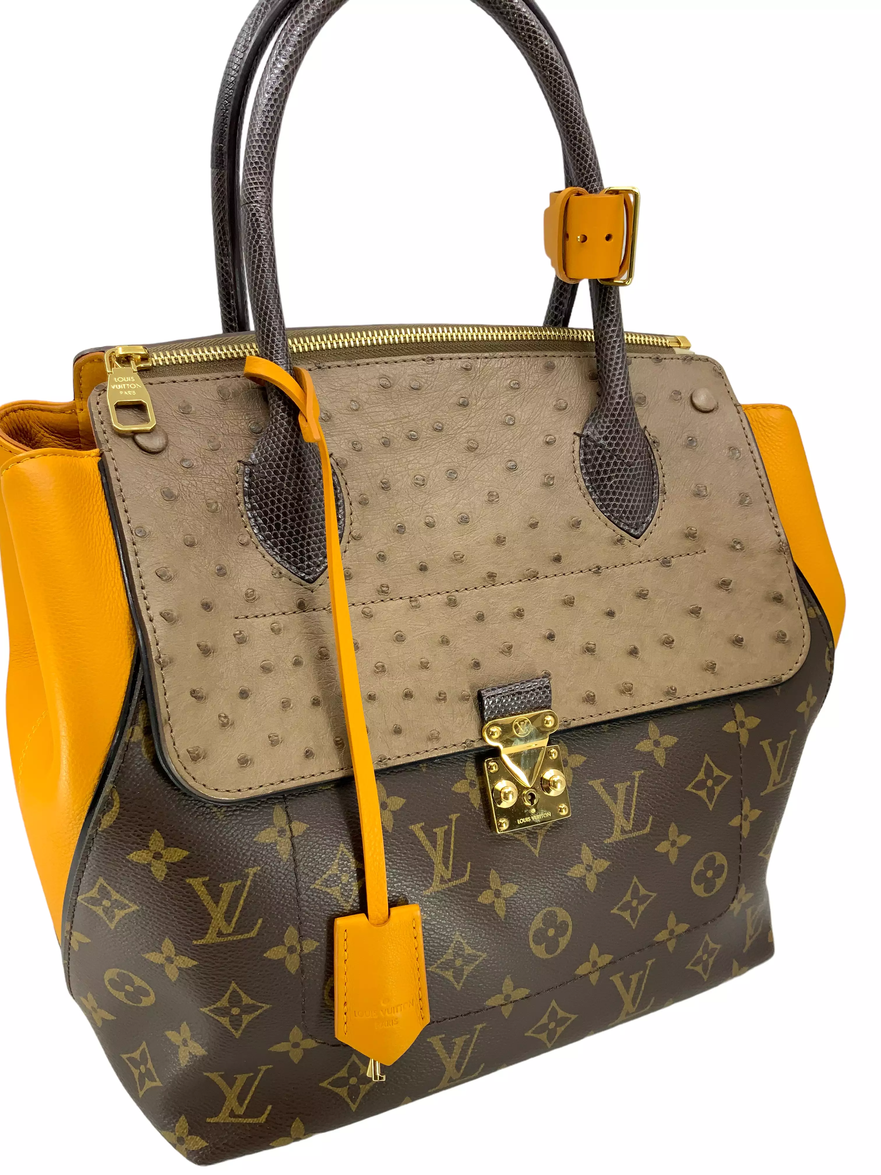 LOUIS VUITTON Limited Edition Bordeaux Exotique Monogram Majestueux MM Tote Bag