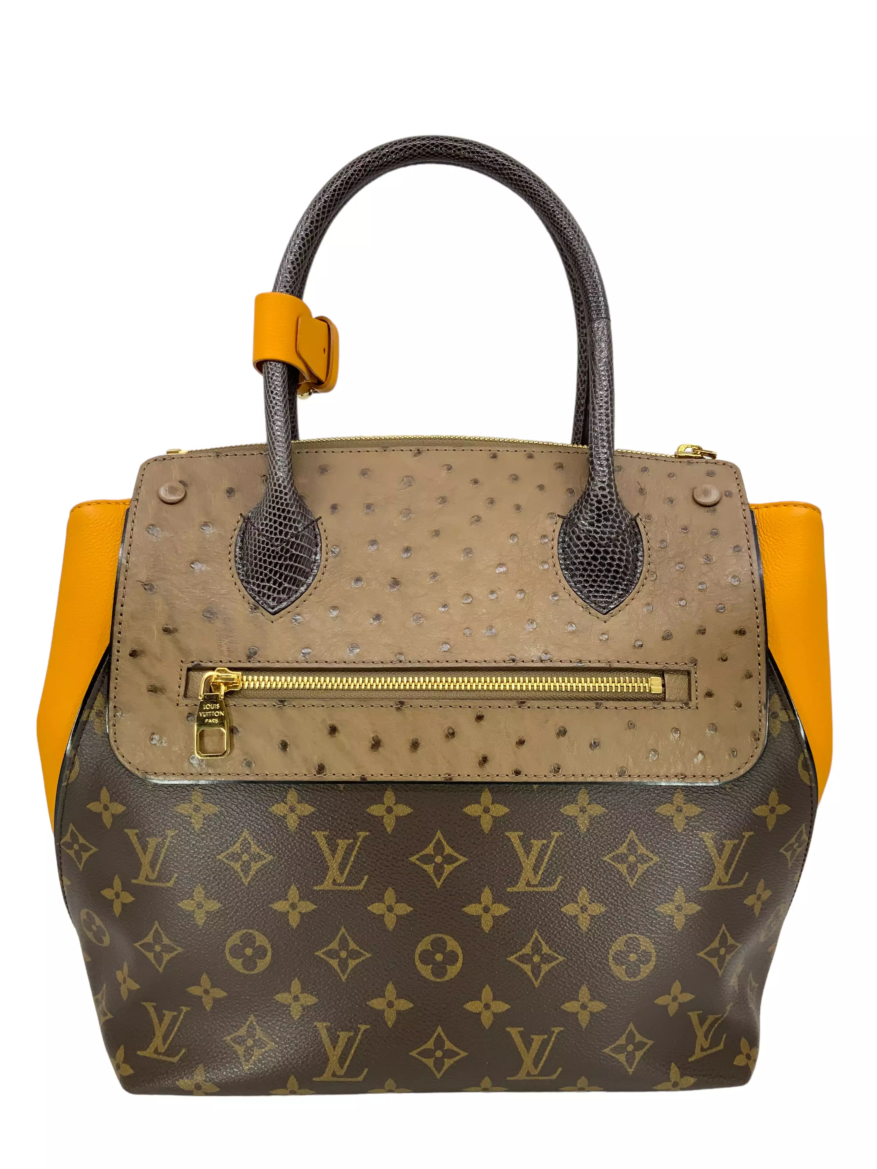 LOUIS VUITTON Limited Edition Bordeaux Exotique Monogram Majestueux MM Tote Bag