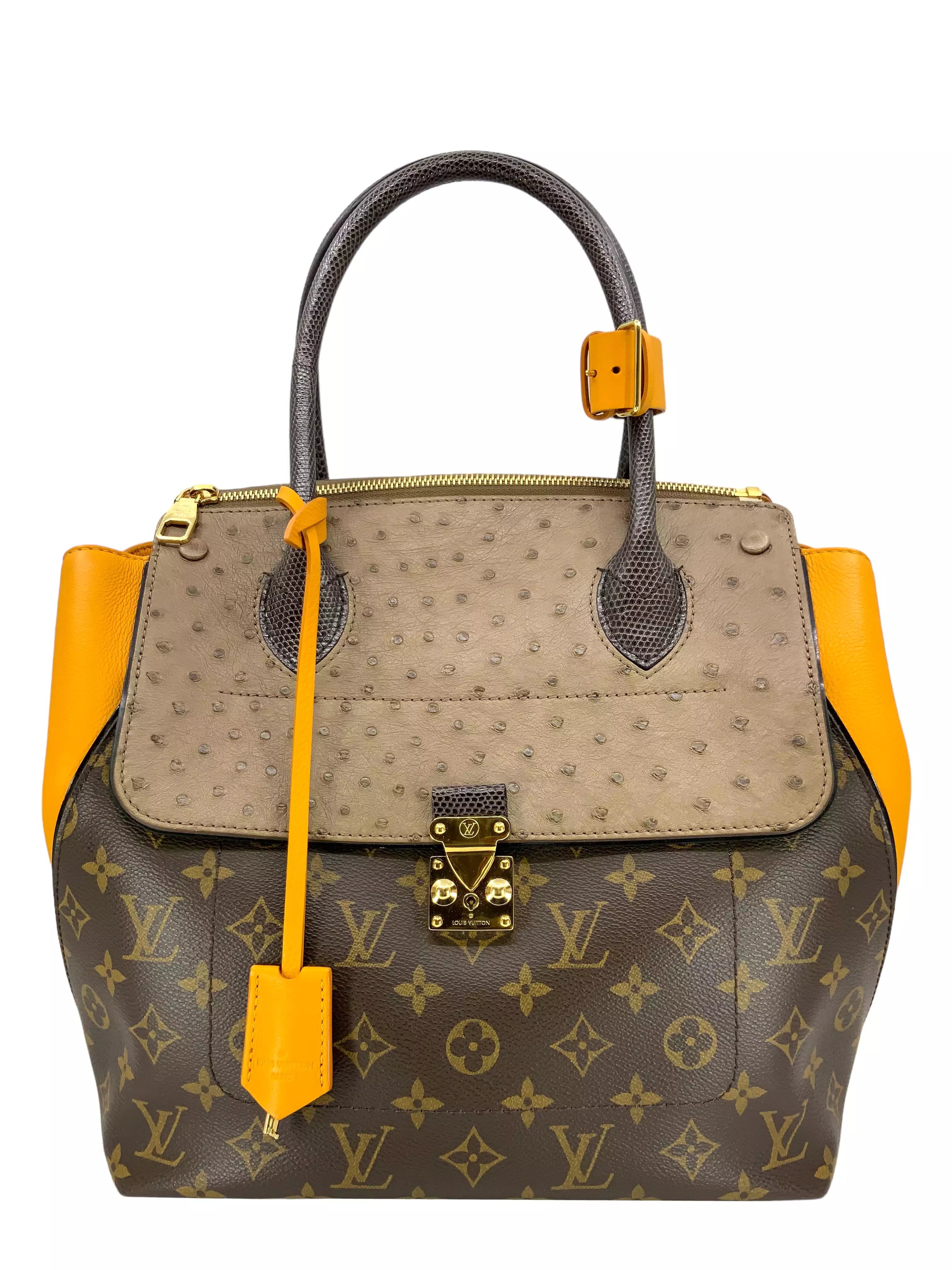 LOUIS VUITTON Limited Edition Bordeaux Exotique Monogram Majestueux MM Tote Bag