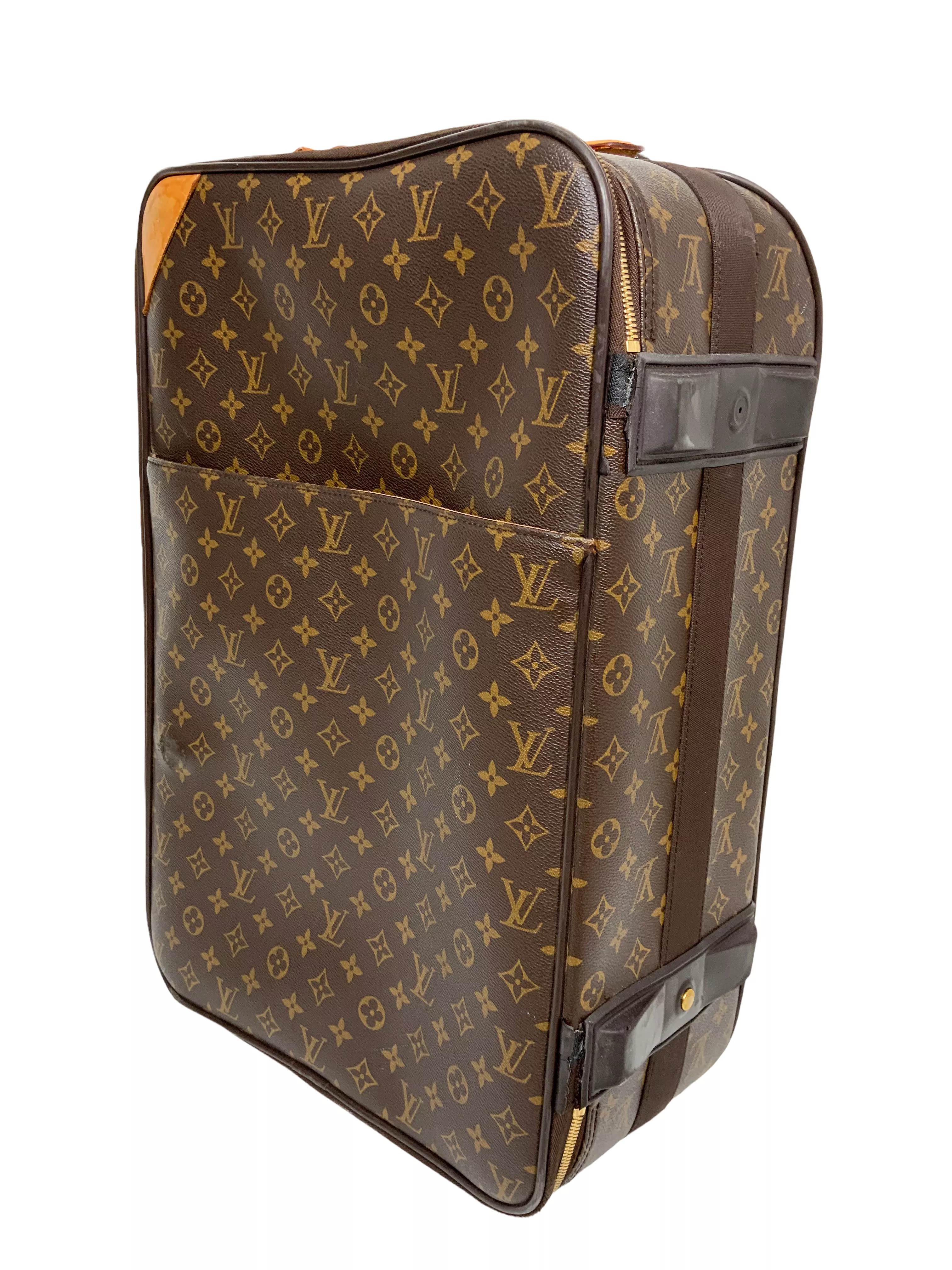 Louis Vuitton Pegase 50 Monogram Canvas Rolling Suitcase Travel Bag