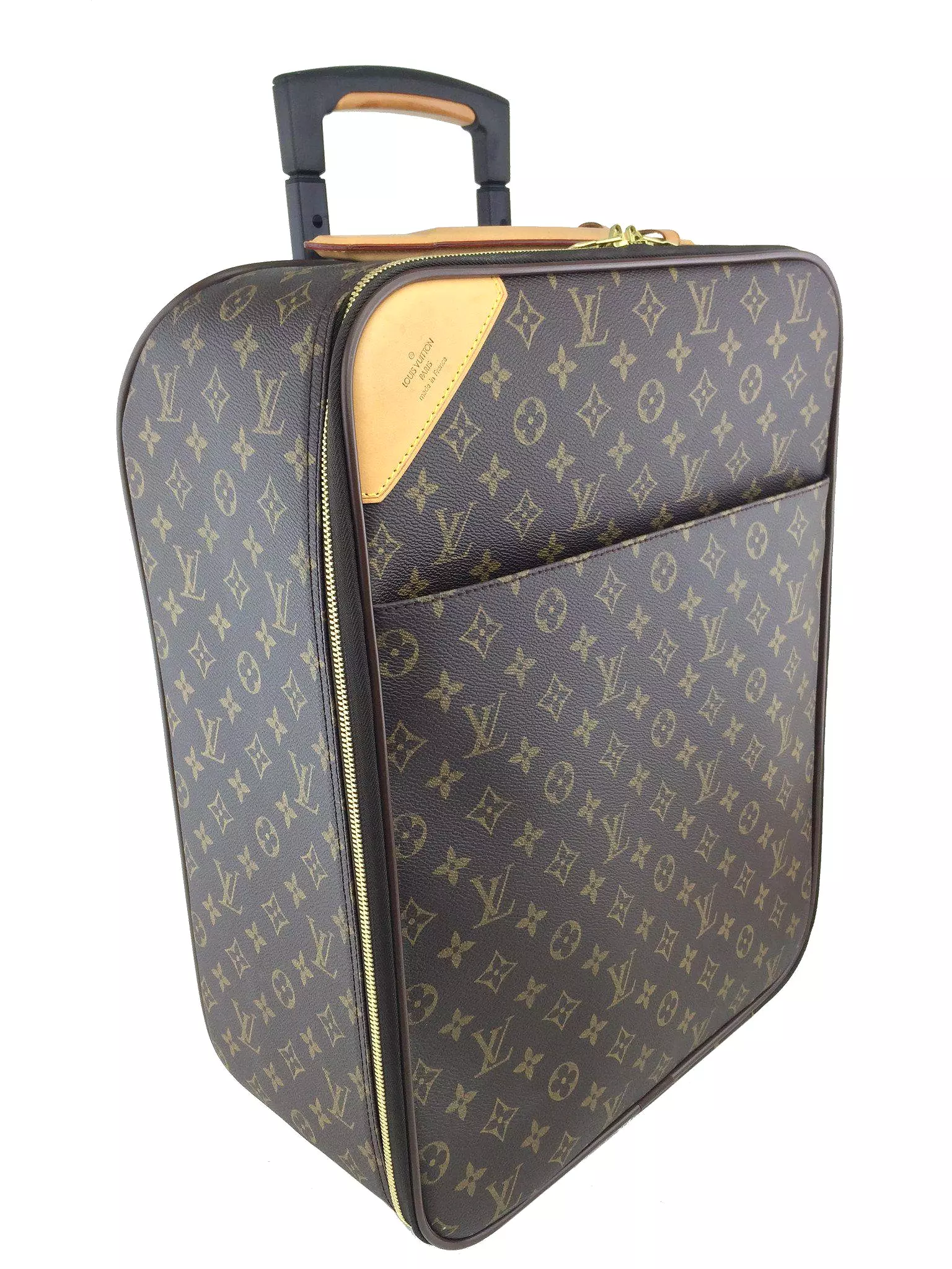 Louis Vuitton Pegase 50 Monogram Canvas Rolling Suitcase Travel Bag