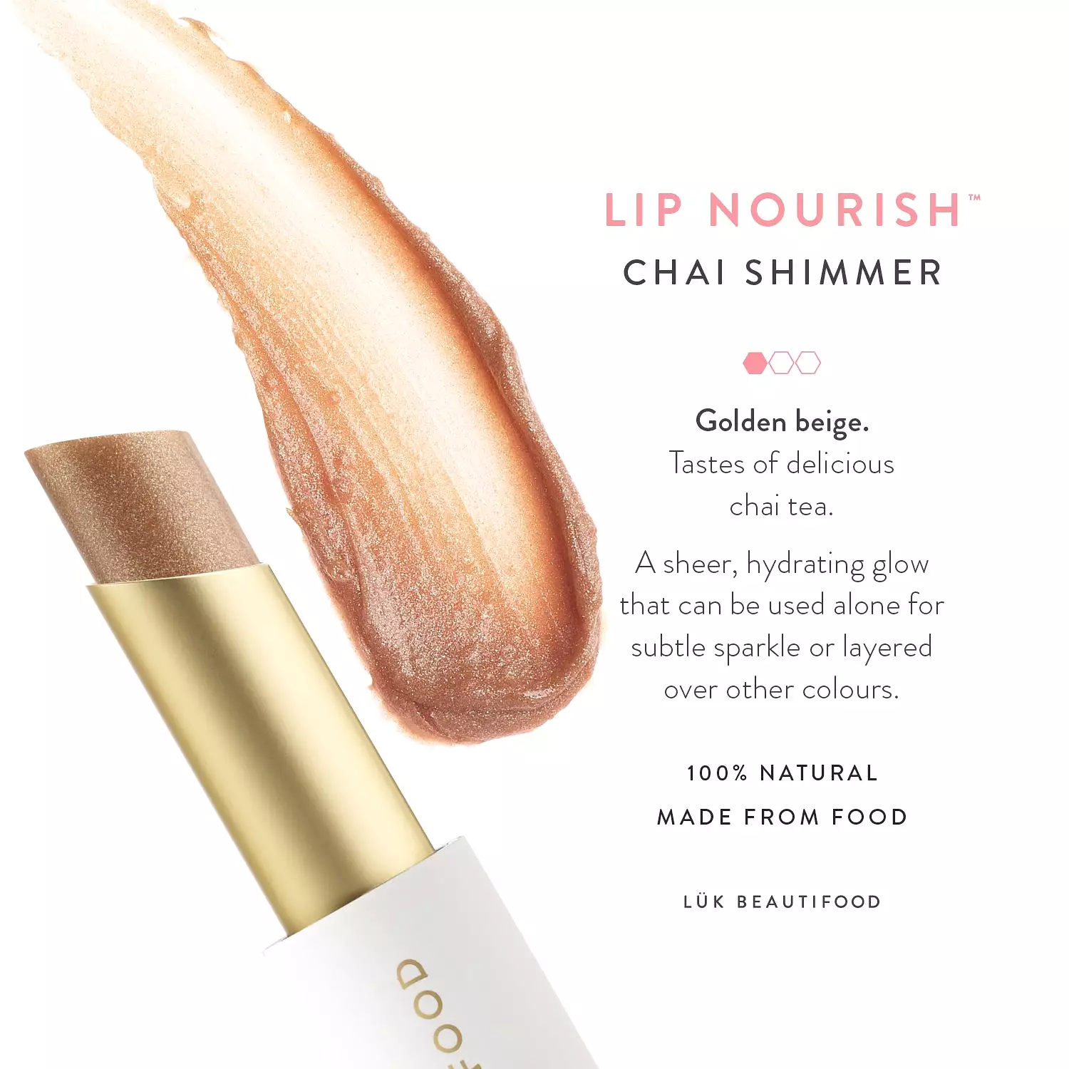 Luk Beautifood Lip Nourish Christmas Chai Shimmer