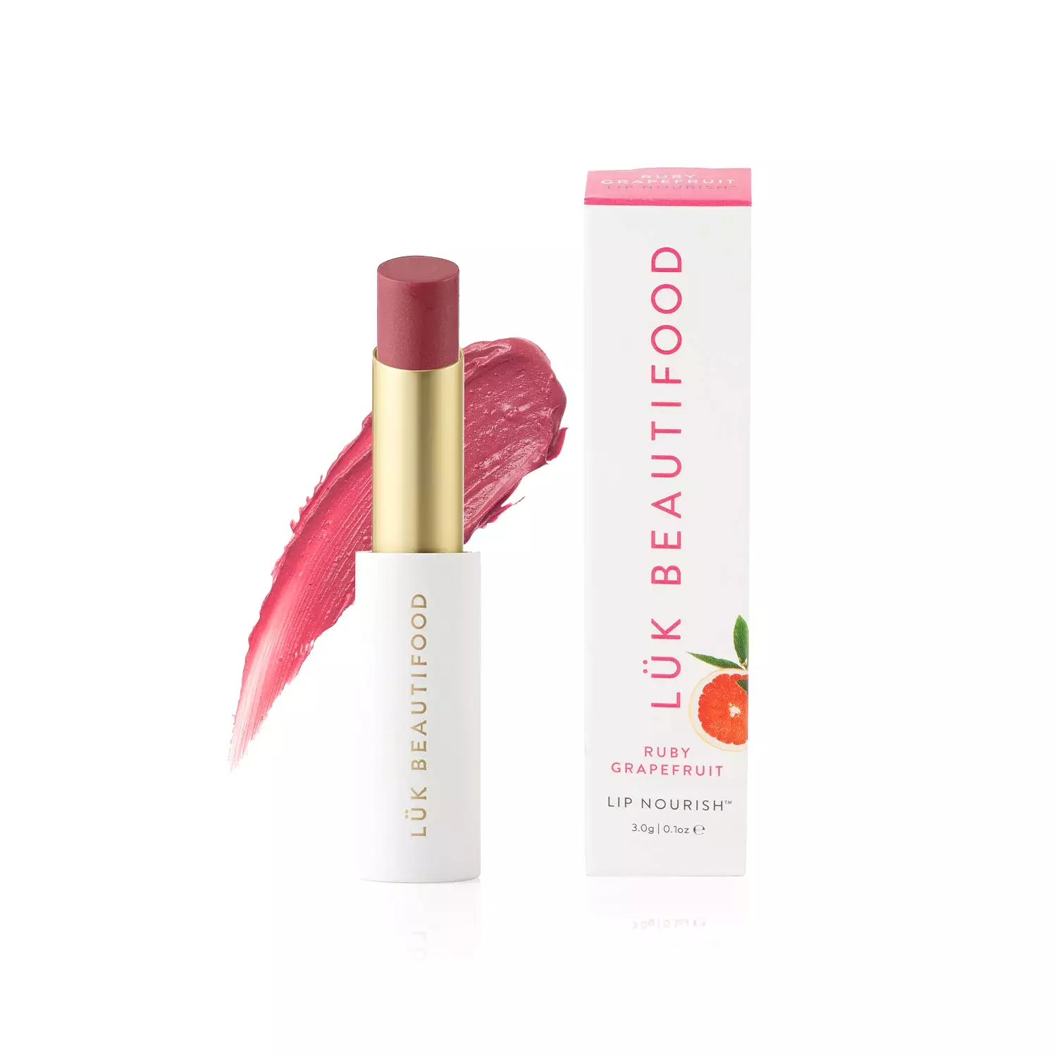 Luk Beautifood Lip Nourish Organic Lipstick Ruby Grapefruit