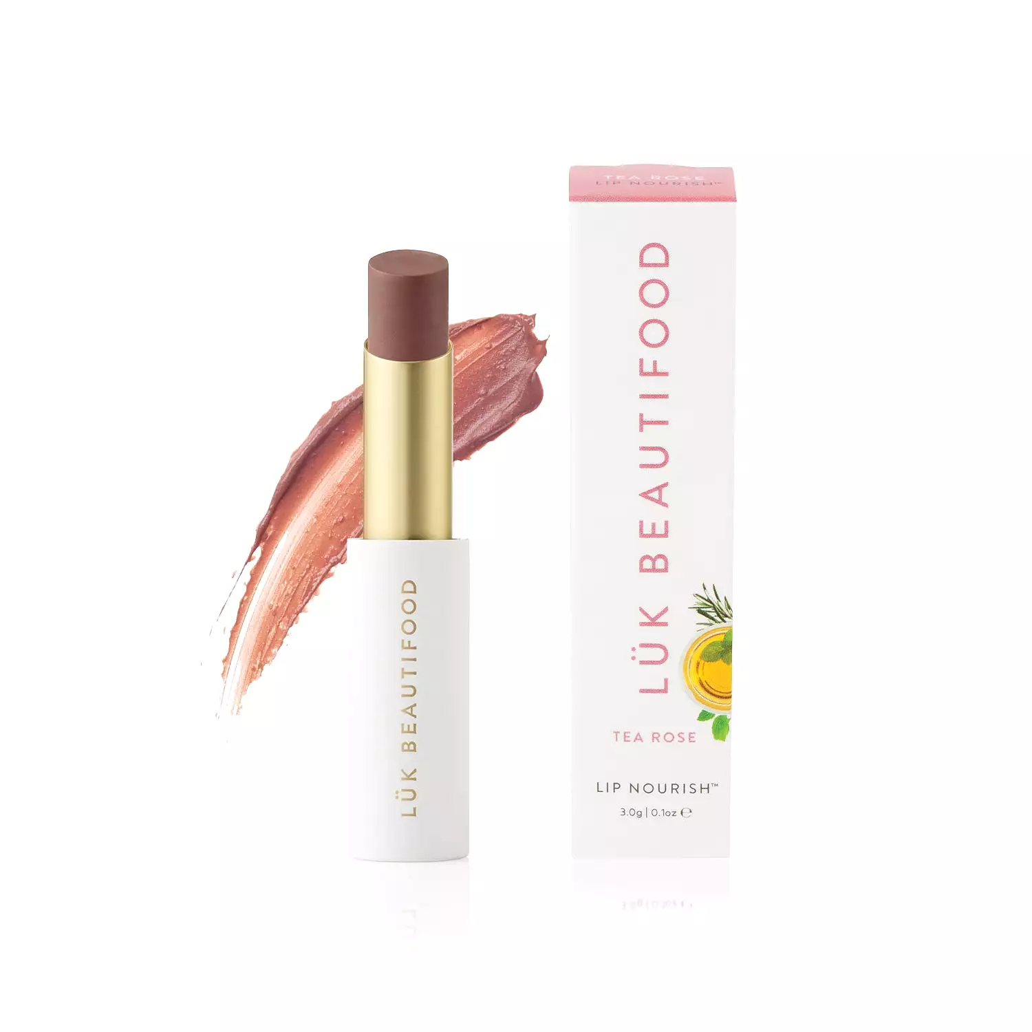 Luk Beautifood Lip Nourish Organic Lipstick Tea Rose