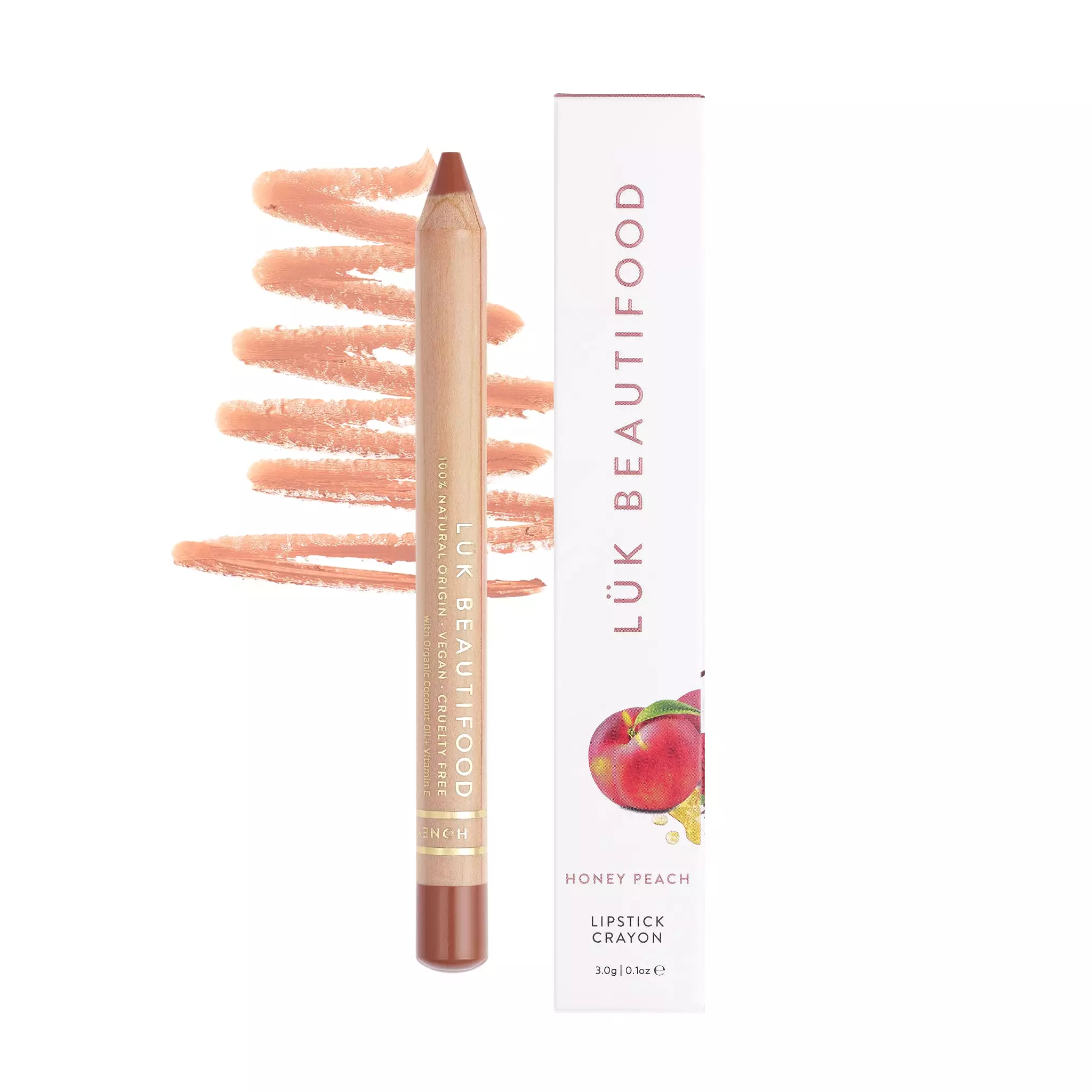 Luk Beautifood Lipstick Crayon Honey Peach