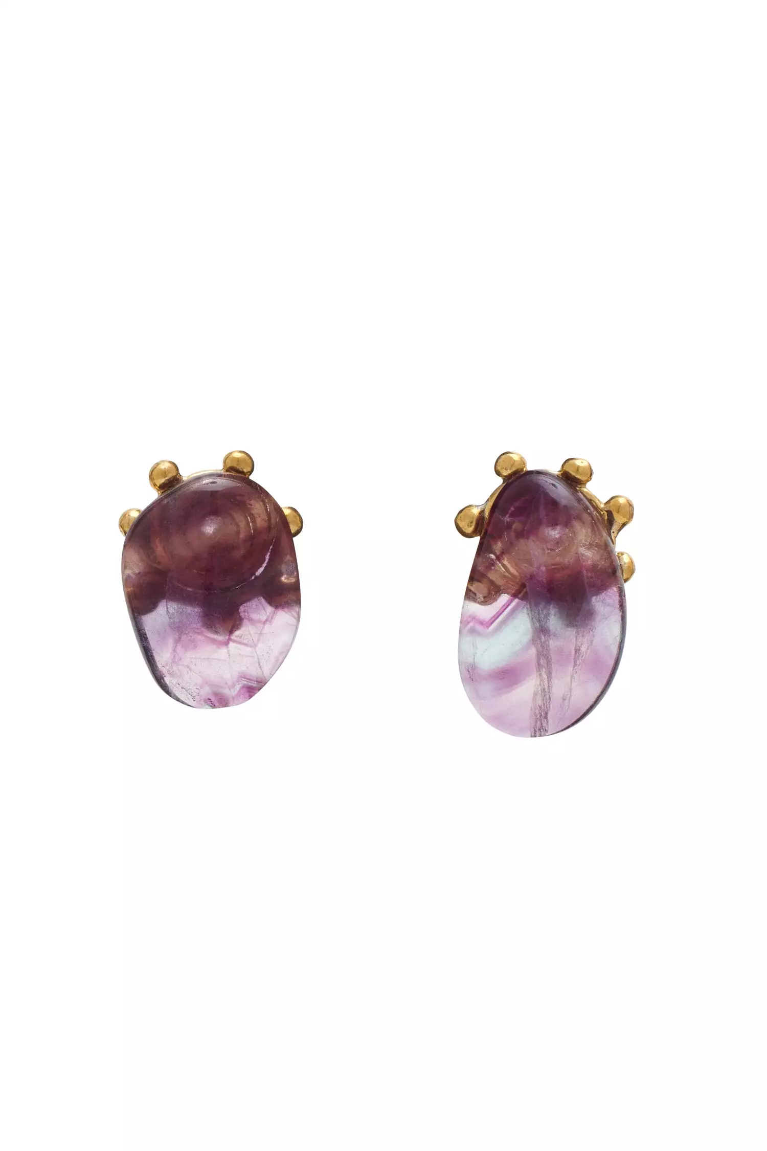 Mini Stone Stud - Flourite