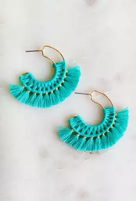 Miss Me Earrings in Turquoise