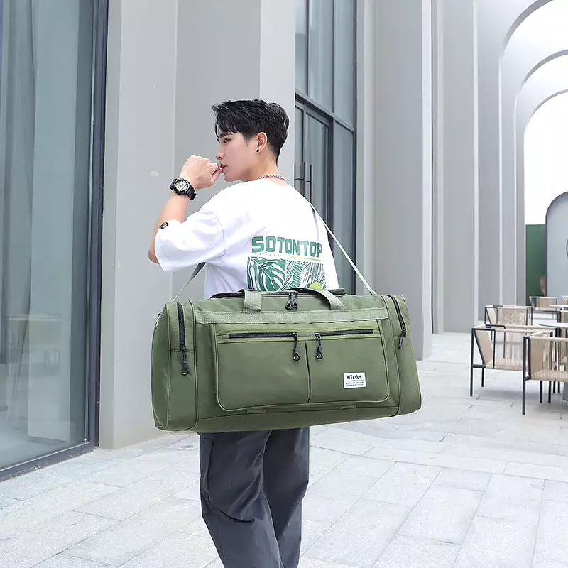 Moving foldable short-distance portable luggage bag