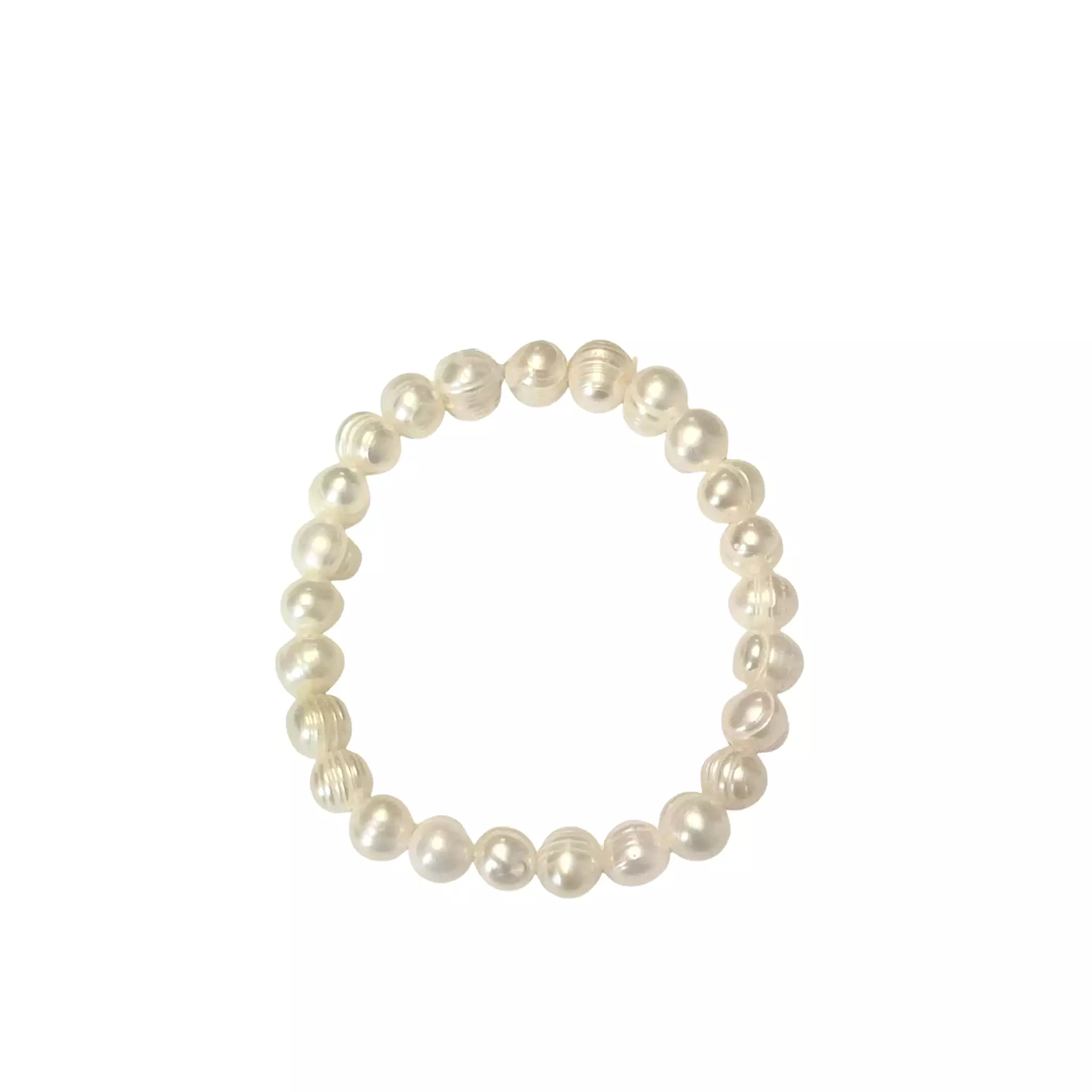 Natural Seed Pearl Stretchy Bracelet