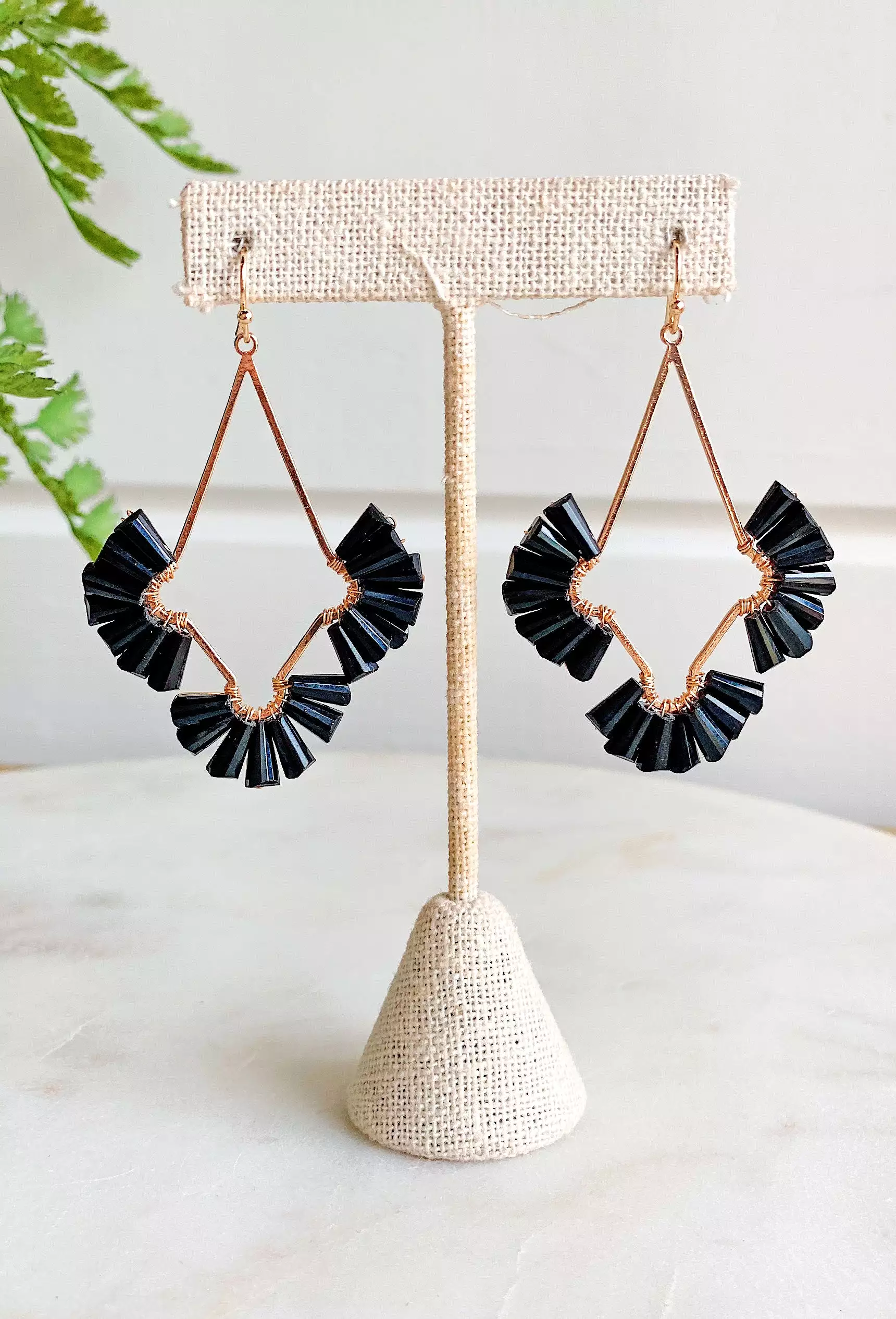 One Thing Earrings in Black