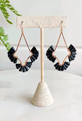 One Thing Earrings in Black