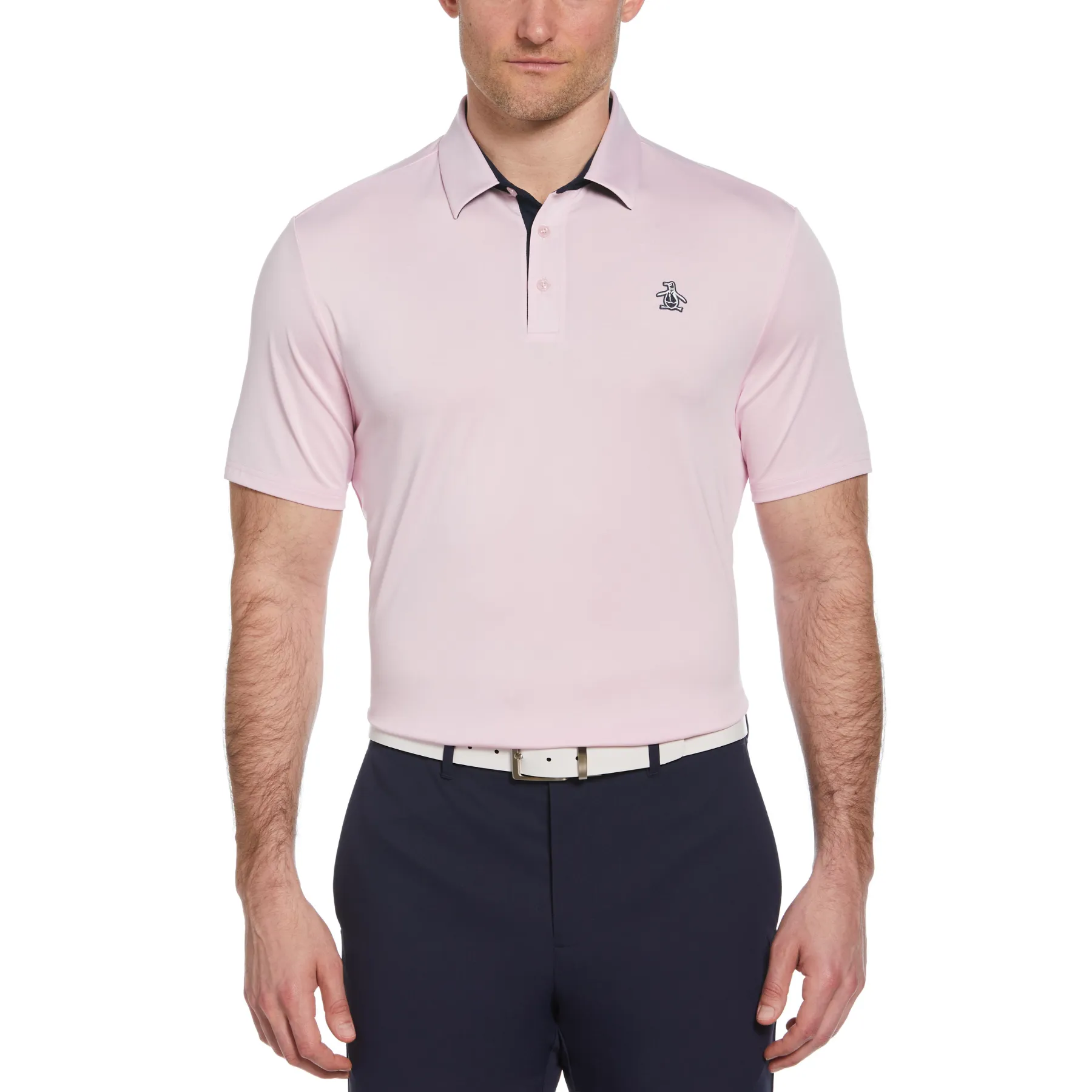 Original Block Design Golf Polo Shirt In Gelato Pink