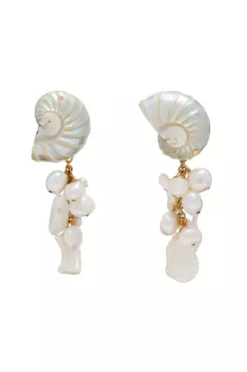 Pearl Chandelier Drop Earrings - Pearl