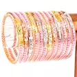 Petal Pink Three Queens All Weather Bangles Set of 3