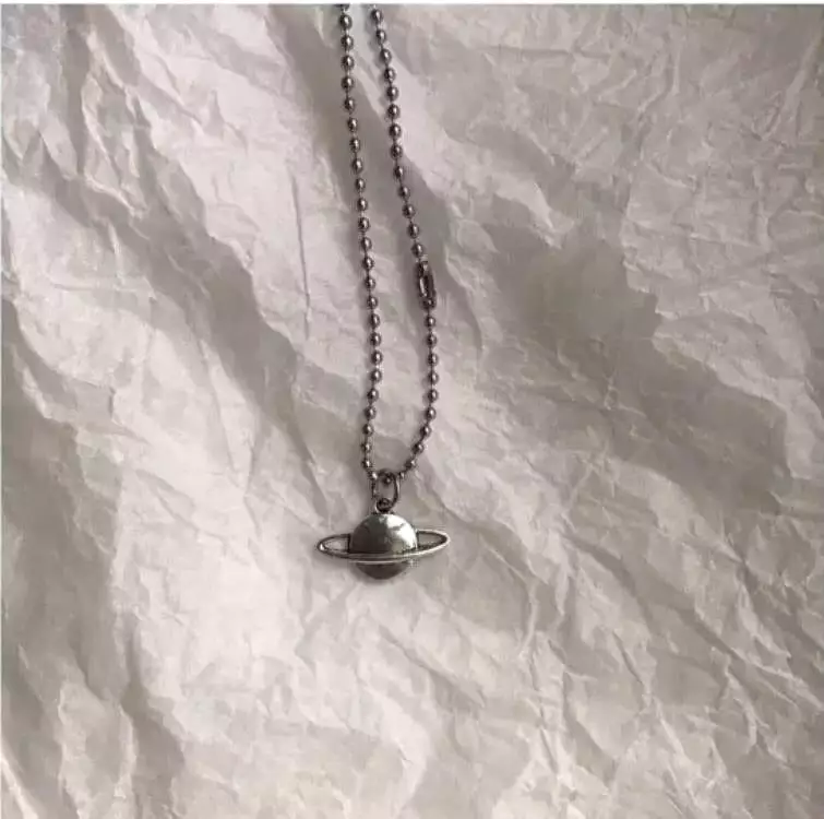 Planet Silver Necklace