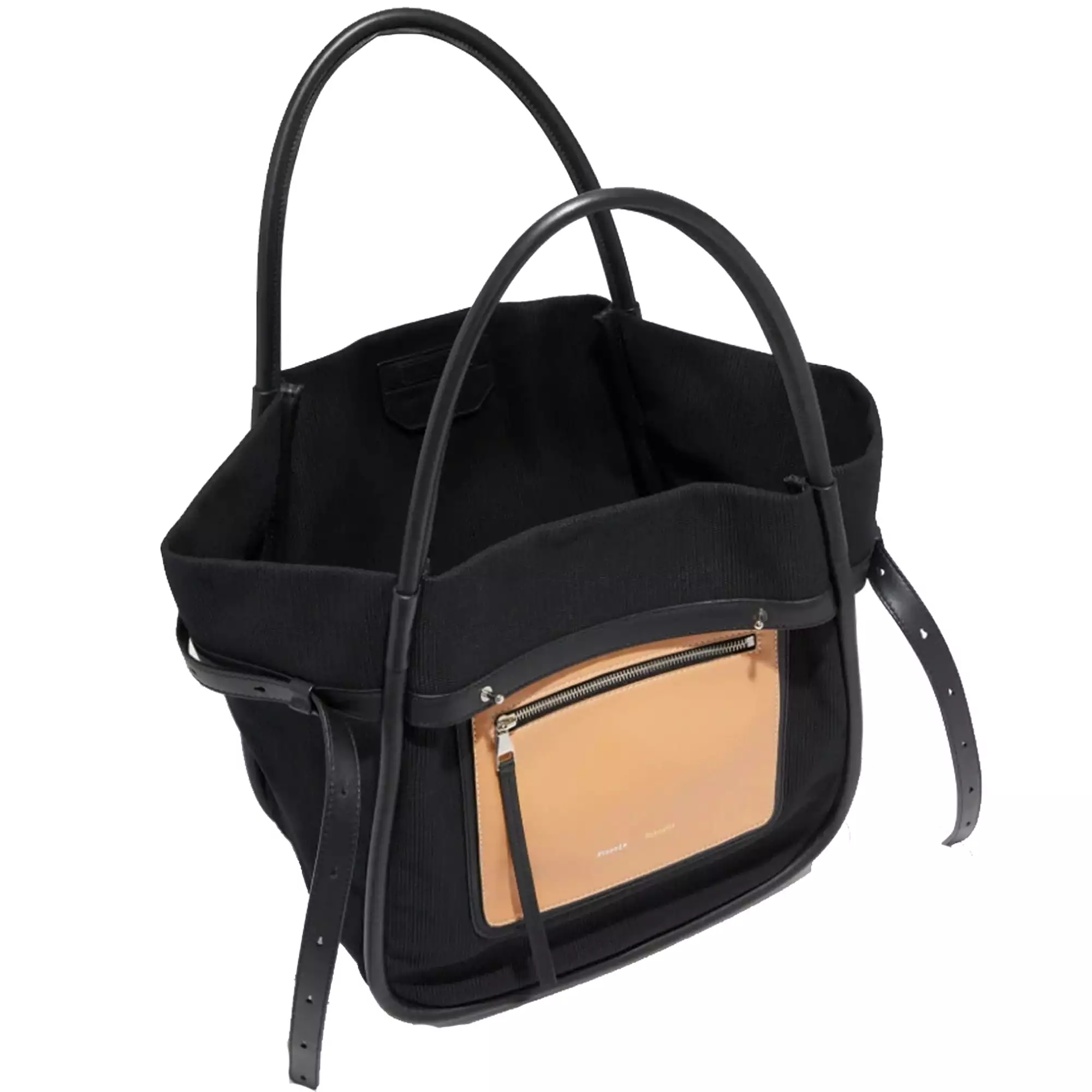 PS Inside Out Tote Canvas, Black/Butter