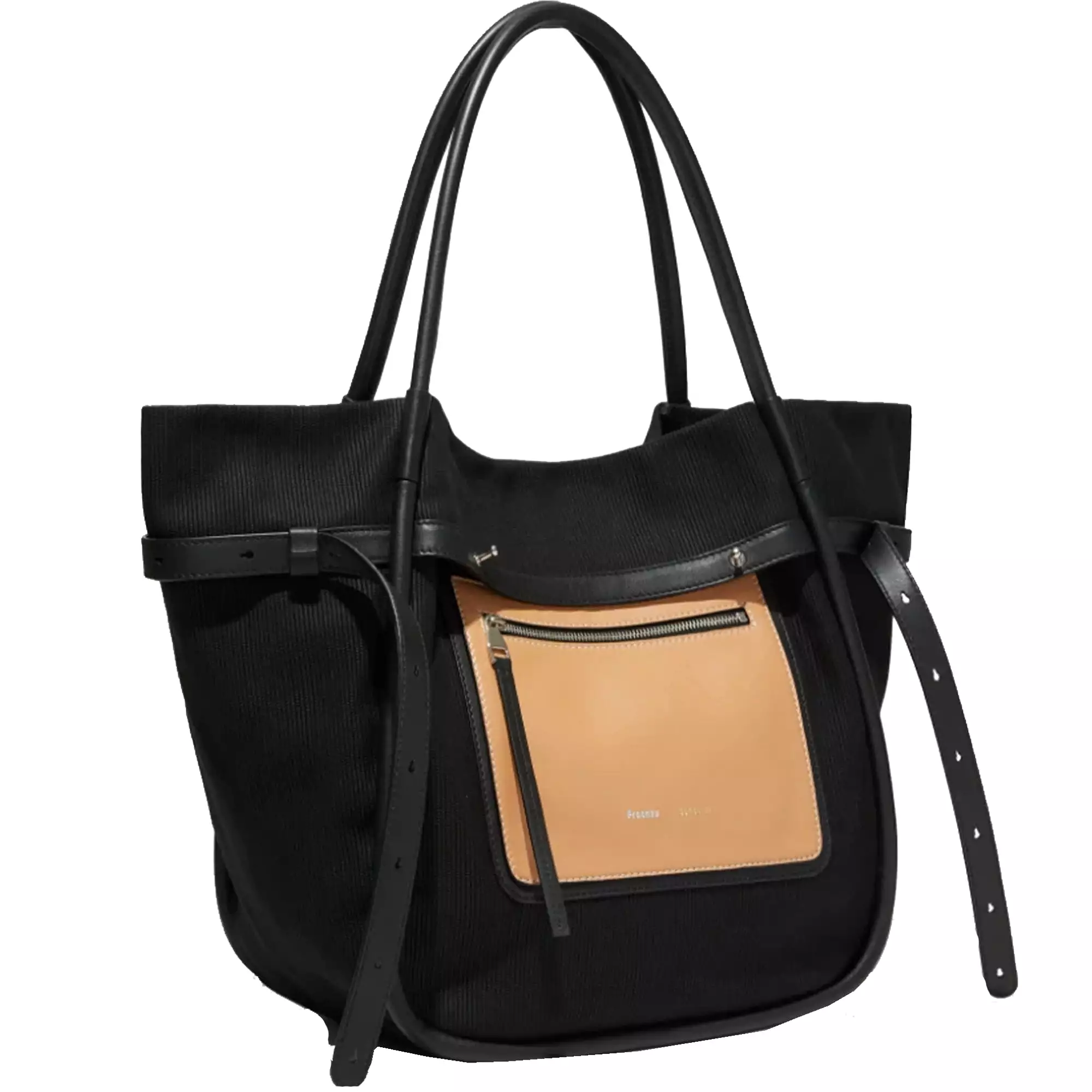 PS Inside Out Tote Canvas, Black/Butter