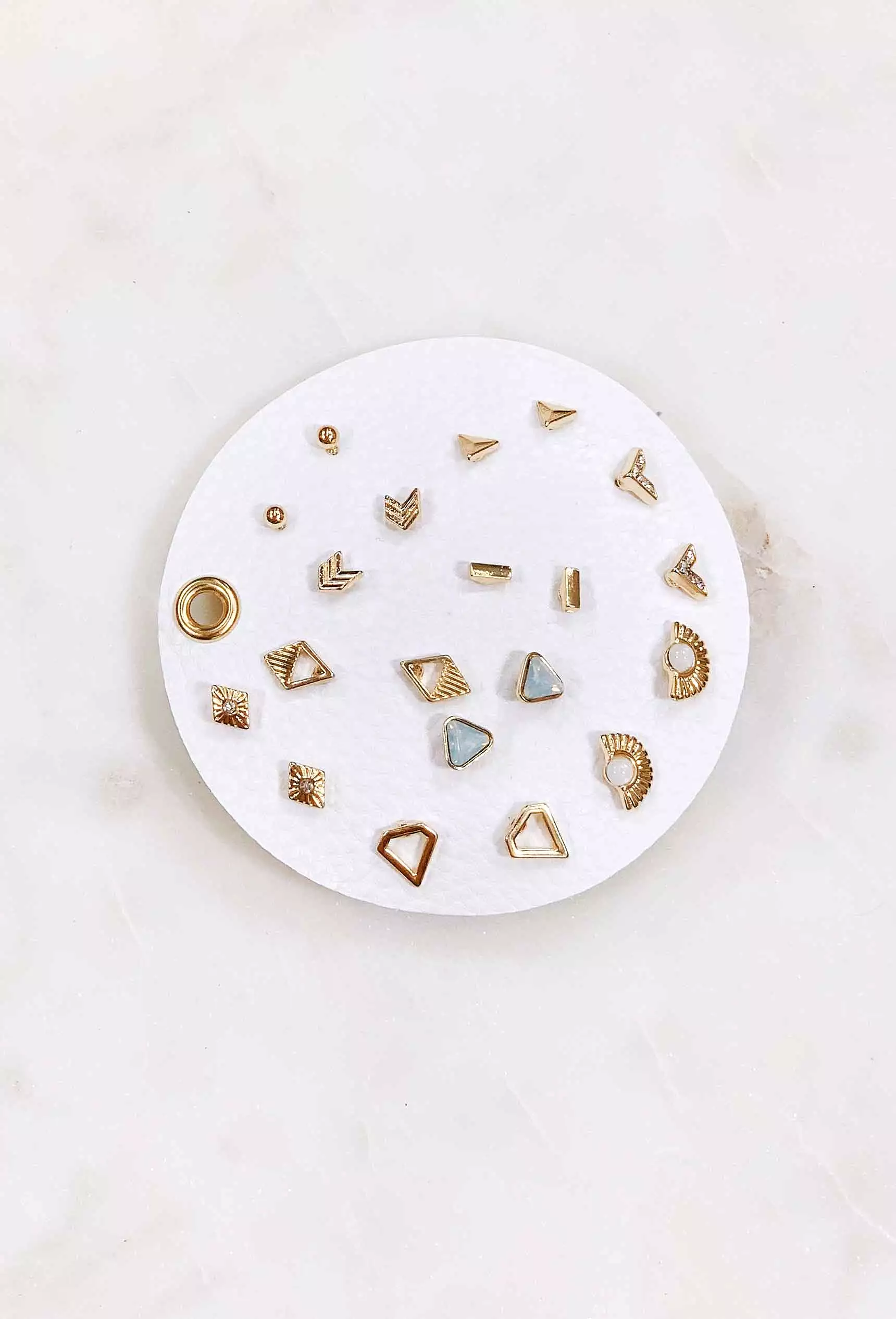 Radiant Gold Post Earring Set