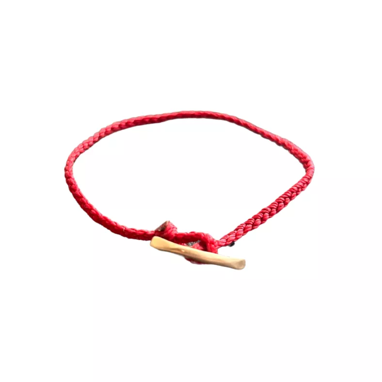 Red Woven Cord Bracelet