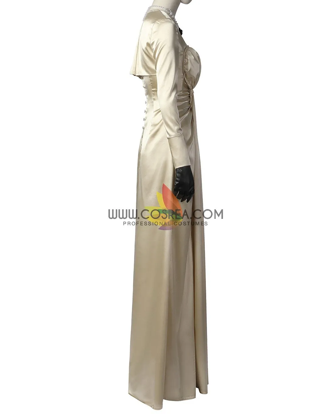 Resident Evil 8 Alcina Dimitrescu Satin Version Cosplay Costume